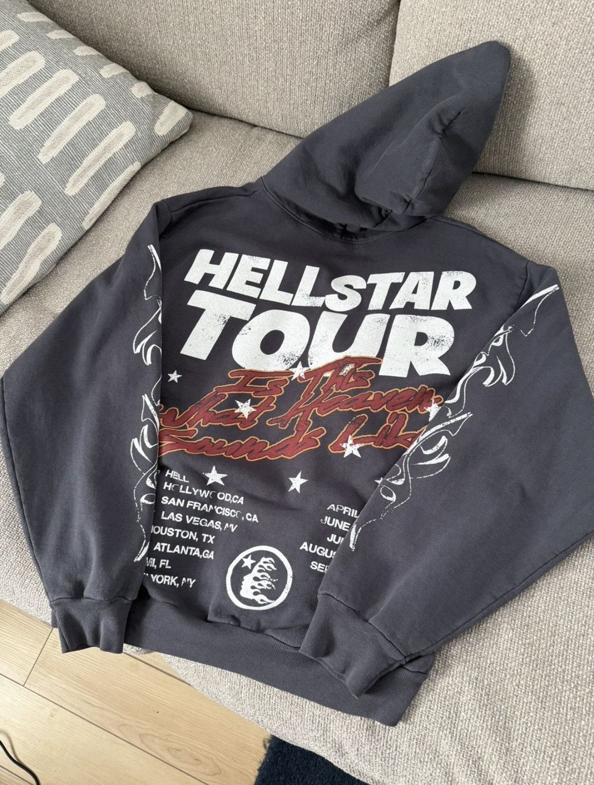HELLSTAR Hellstar Records Hoodie Size US M / EU 48-50 / 2 - 2 Thumbnail