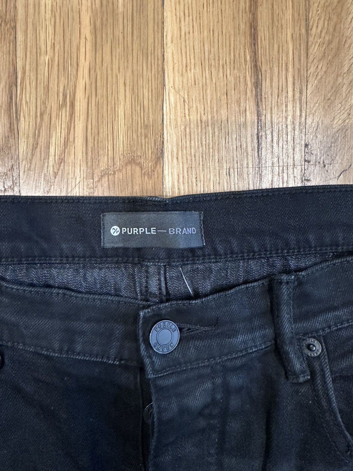 Purple Brand Purple Brand Distressed Black Denim Jeans Size 36 Size US 36 / EU 52 - 3 Thumbnail