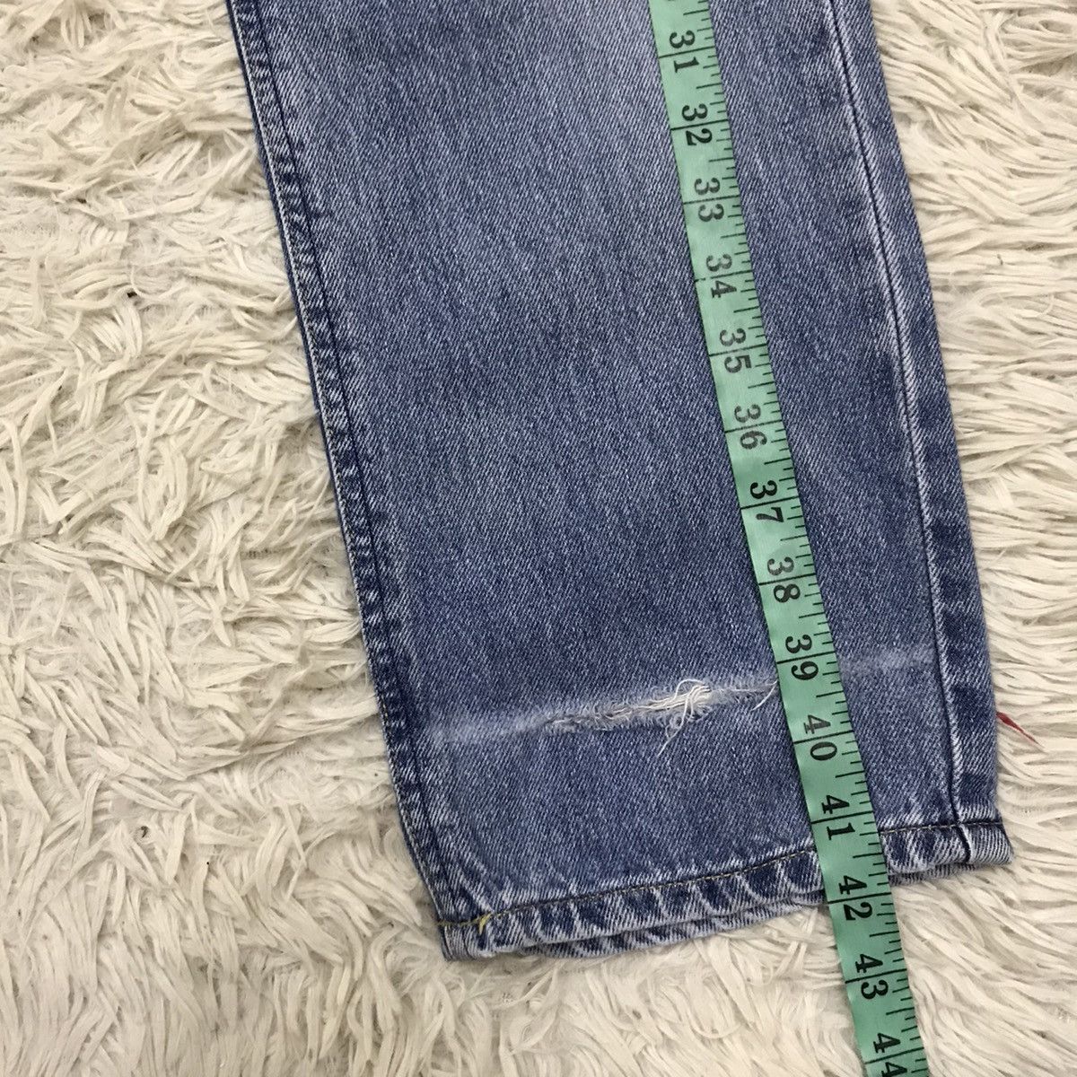 Lee Vintage Lee Straight Cut Distressed DenimJeans Size US 27 - 23 Thumbnail
