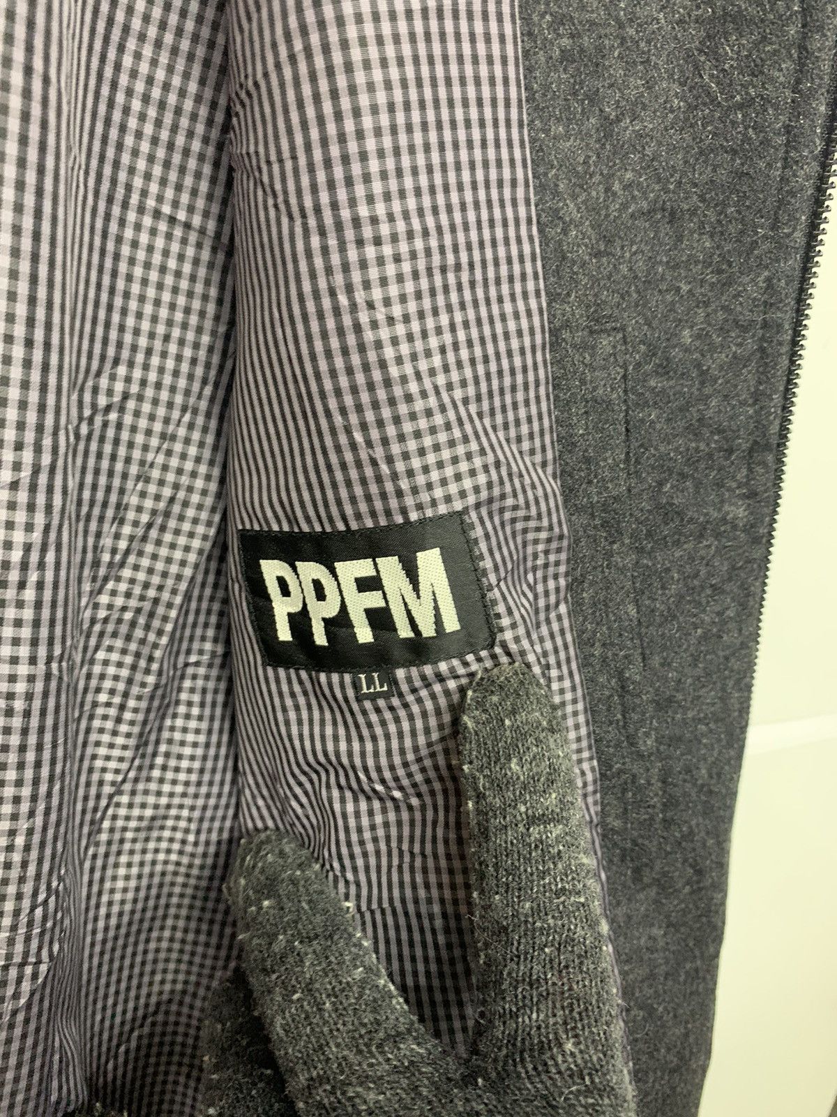 Issey Miyake × Japanese Brand × PPFM Rare PPFM Issey Miyake Wool Zipper Down Jacket Size US L / EU 52-54 / 3 - 6 Thumbnail