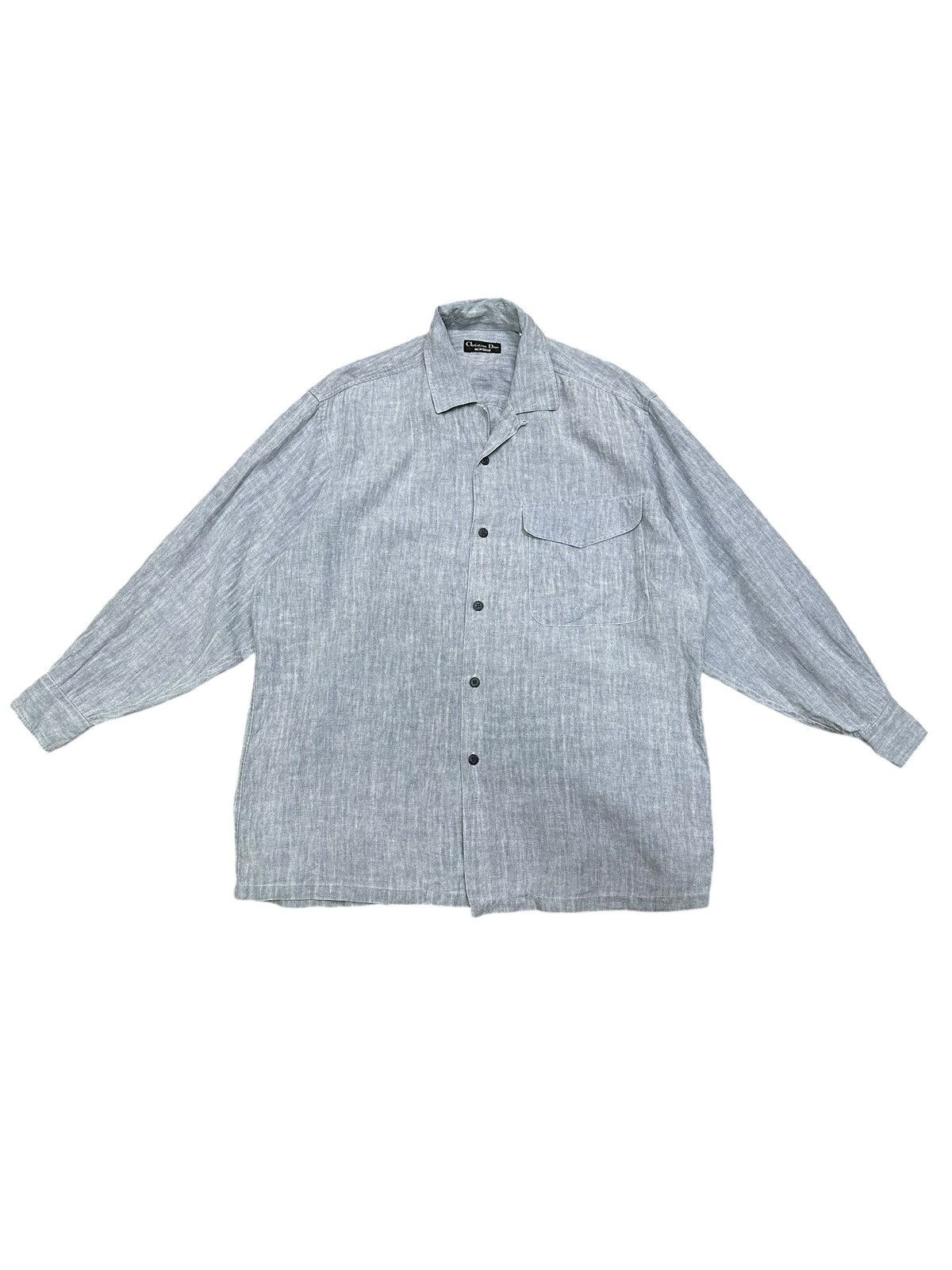 Christian Dior Monsieur × Dior Vintage Christian Dior Monsieur Linen Shirt Size US M / EU 48-50 / 2 - 1 Thumbnail