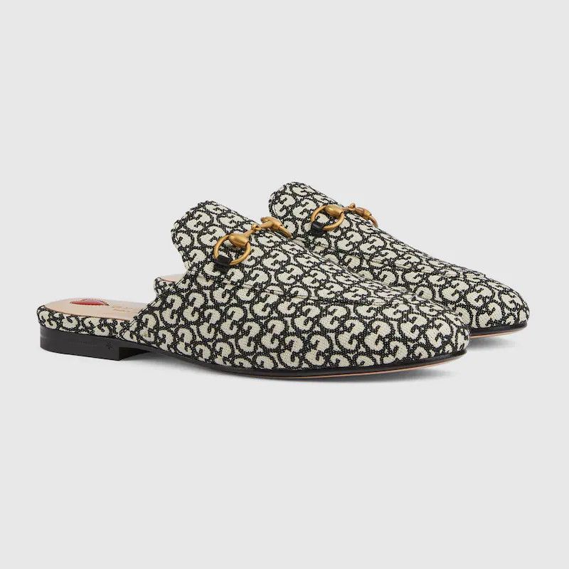 Gucci o1s1wg110125 Princetown Slippers Mules in Ivory/Black Size US 6.5 / IT 36.5 - 2 Thumbnail