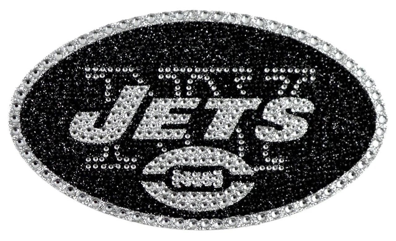 NFL New York Jets Auto Emblem [NEW] NFL Glitter Decal Sticker Size ONE SIZE - 1 Thumbnail