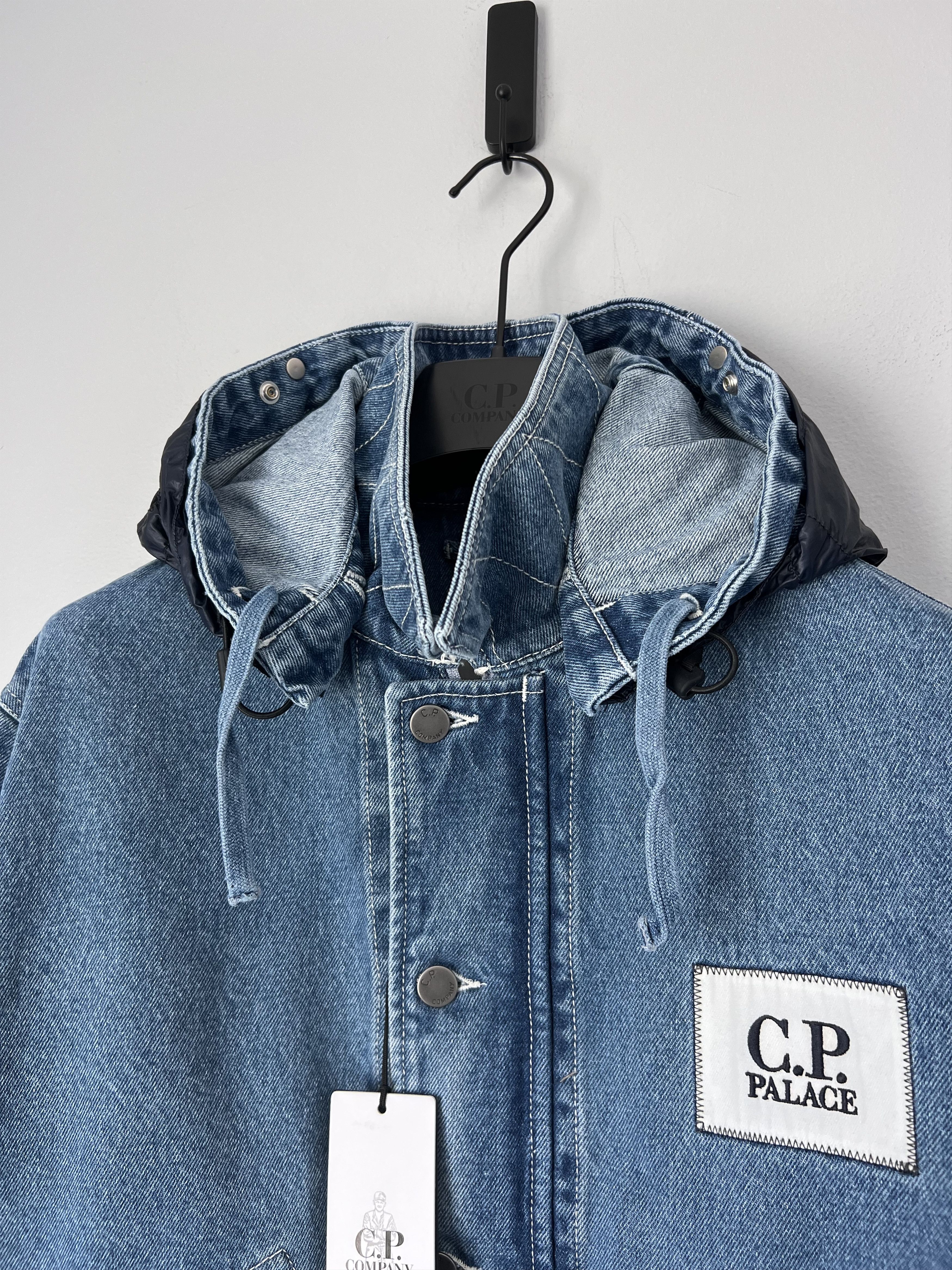C.P. Company × Palace C.P. Company Palace Denim Goggle Jacket in Blue Size US S / EU 44-46 / 1 - 2 Thumbnail