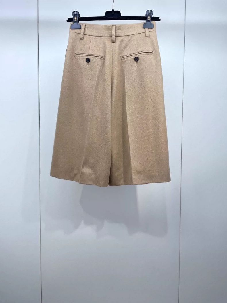 Prada Prada 24 new camel fleece wide-leg five-piece pants 2505-Ne Size 24" / US 00 / IT 34 - 2 Thumbnail