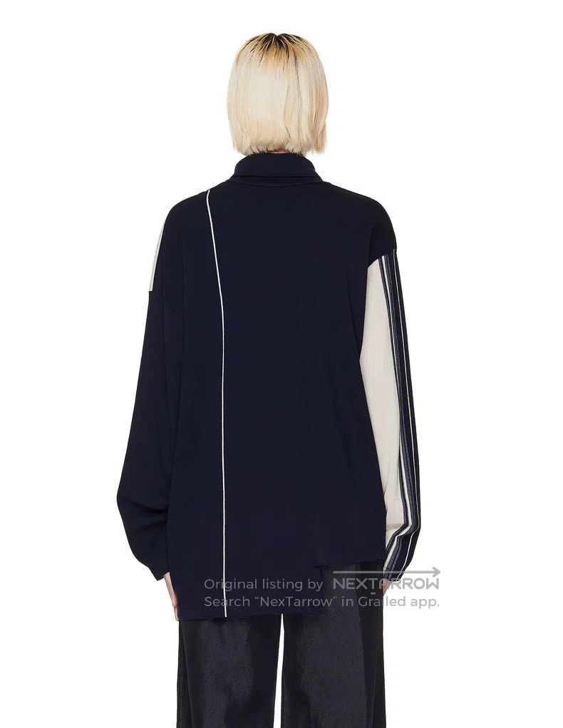 Yohji Yamamoto Yohji Yamamoto Asymmetrical splice insert sweater Size US M / EU 48-50 / 2 - 2 Thumbnail