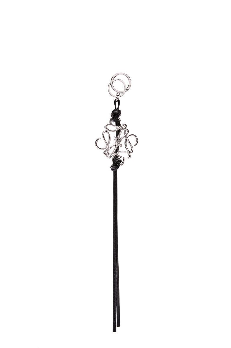 Loewe o1in1g0426 Size: 4 cm / Anagram Strap Charm in Black/Silver Size ONE SIZE - 1 Thumbnail