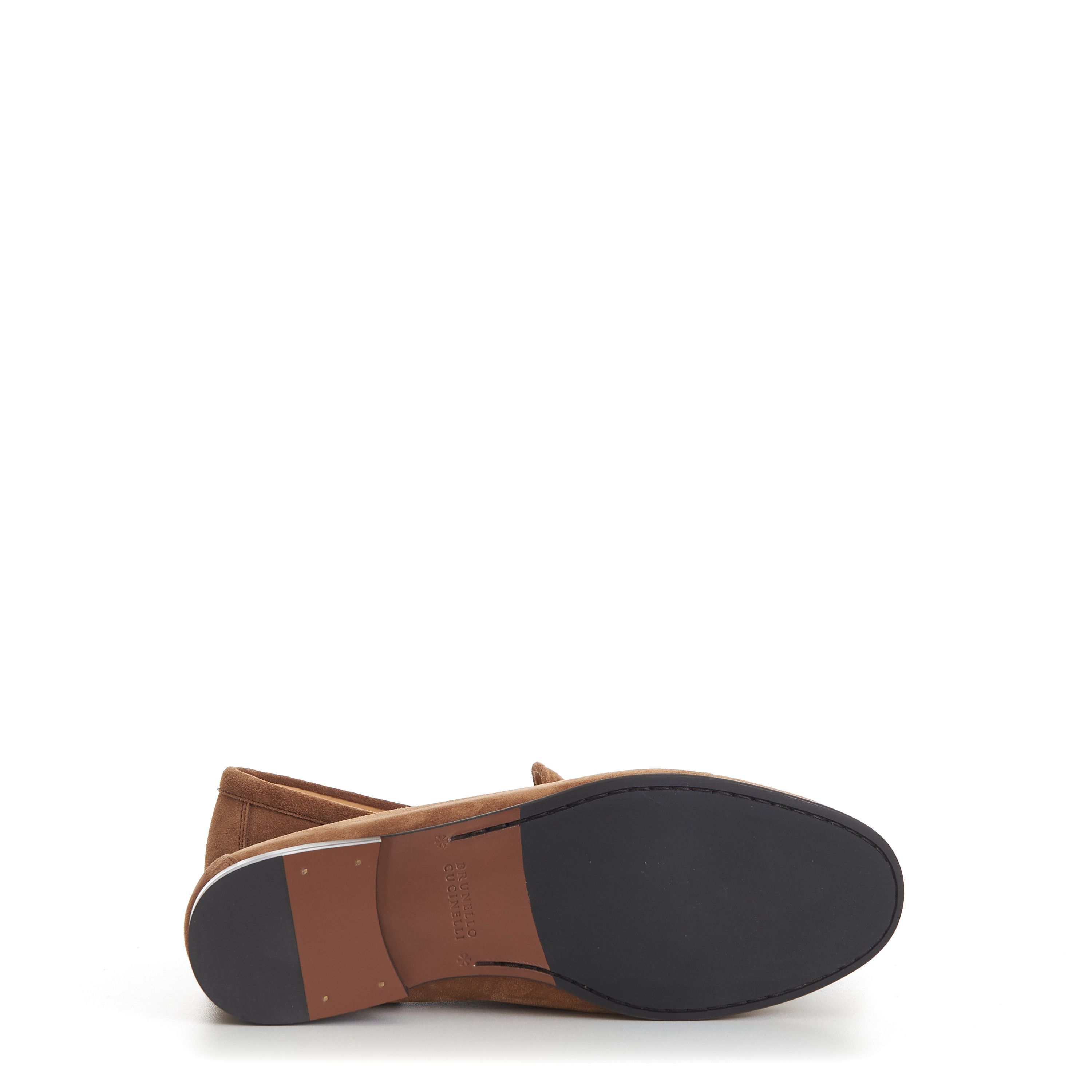 Brunello Cucinelli Brown Suede Loafers - Horse-Bit Size US 8.5 / EU 41-42 - 10 Thumbnail