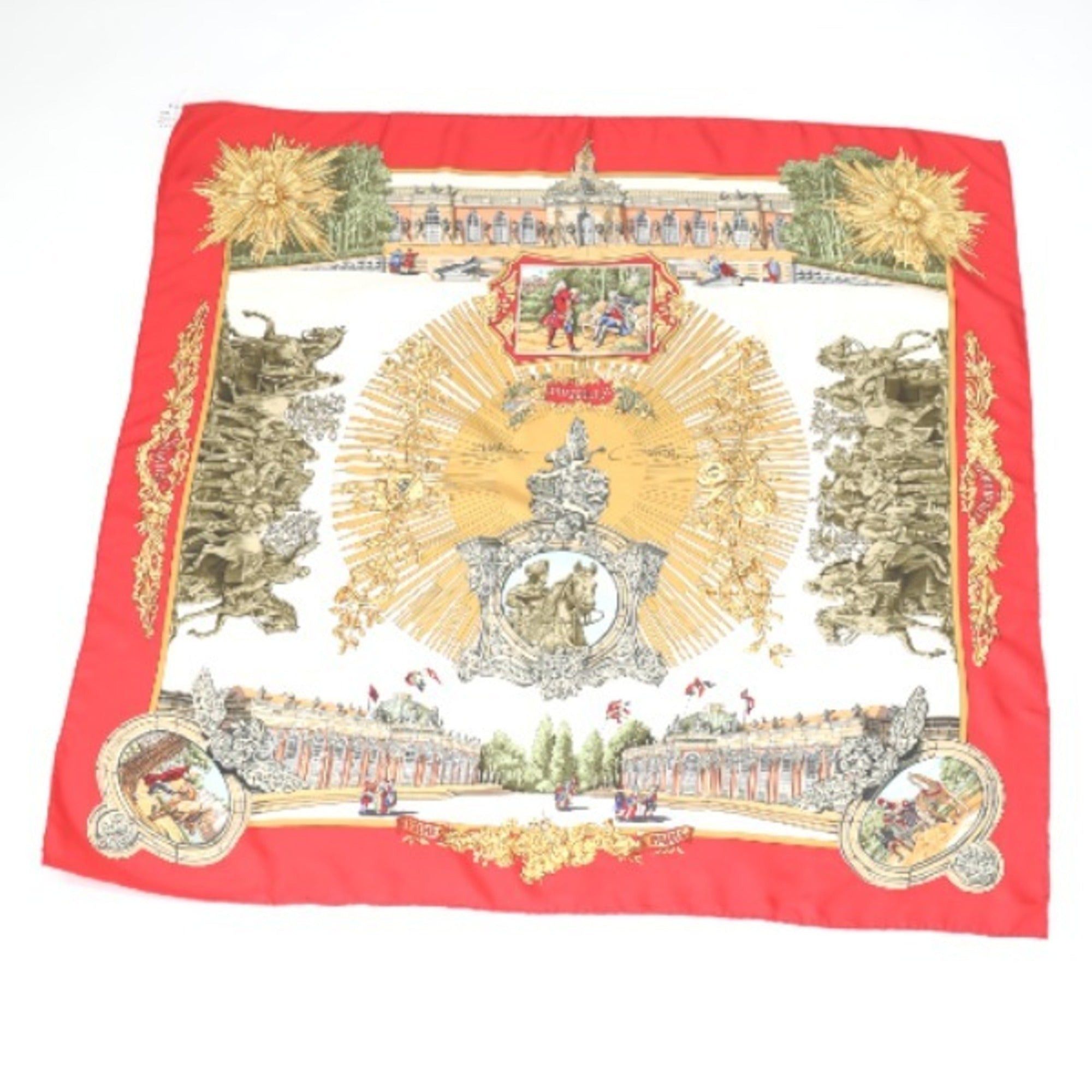 image of Hermes Frederic- Kare90 Red Scarf, Women's
