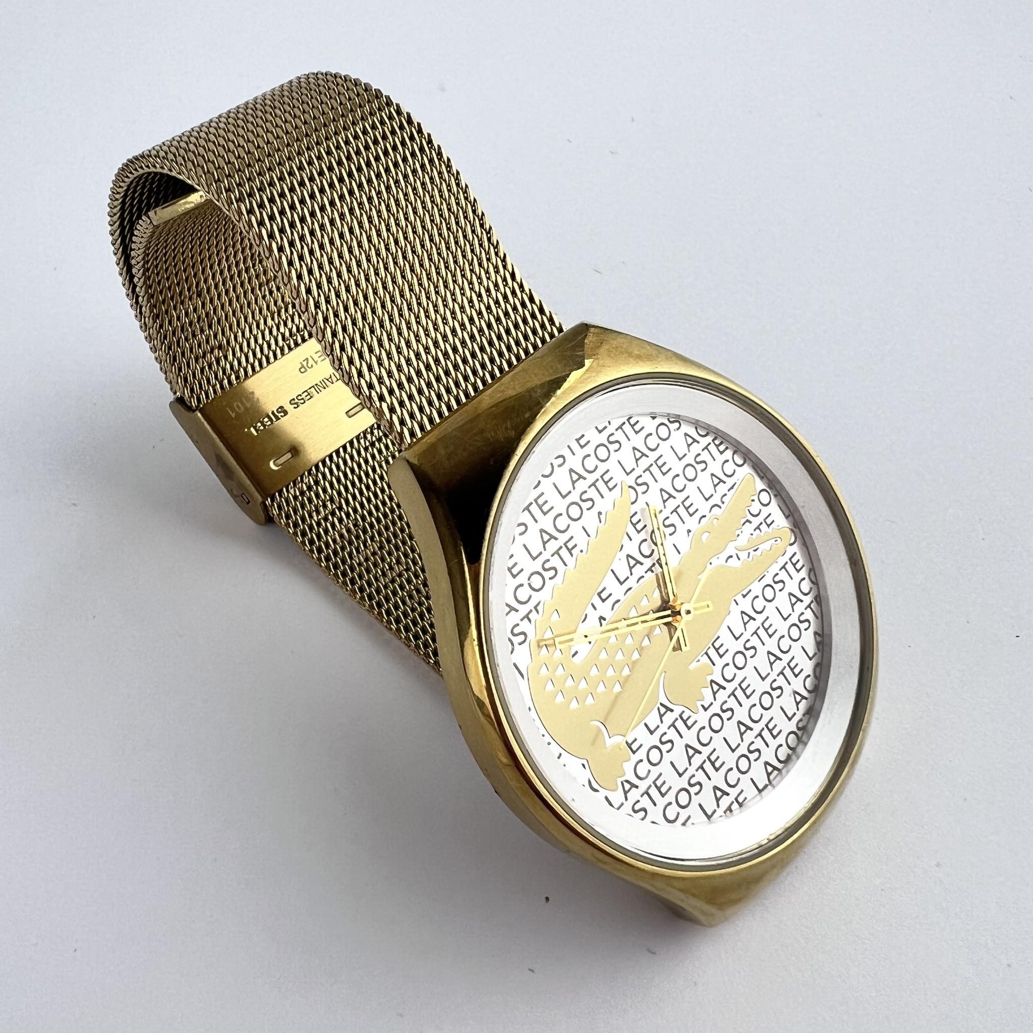 Vintage Lacoste Valencia Vintage Watch Gold Tone Quartz 2000811 Size ONE SIZE - 7 Thumbnail