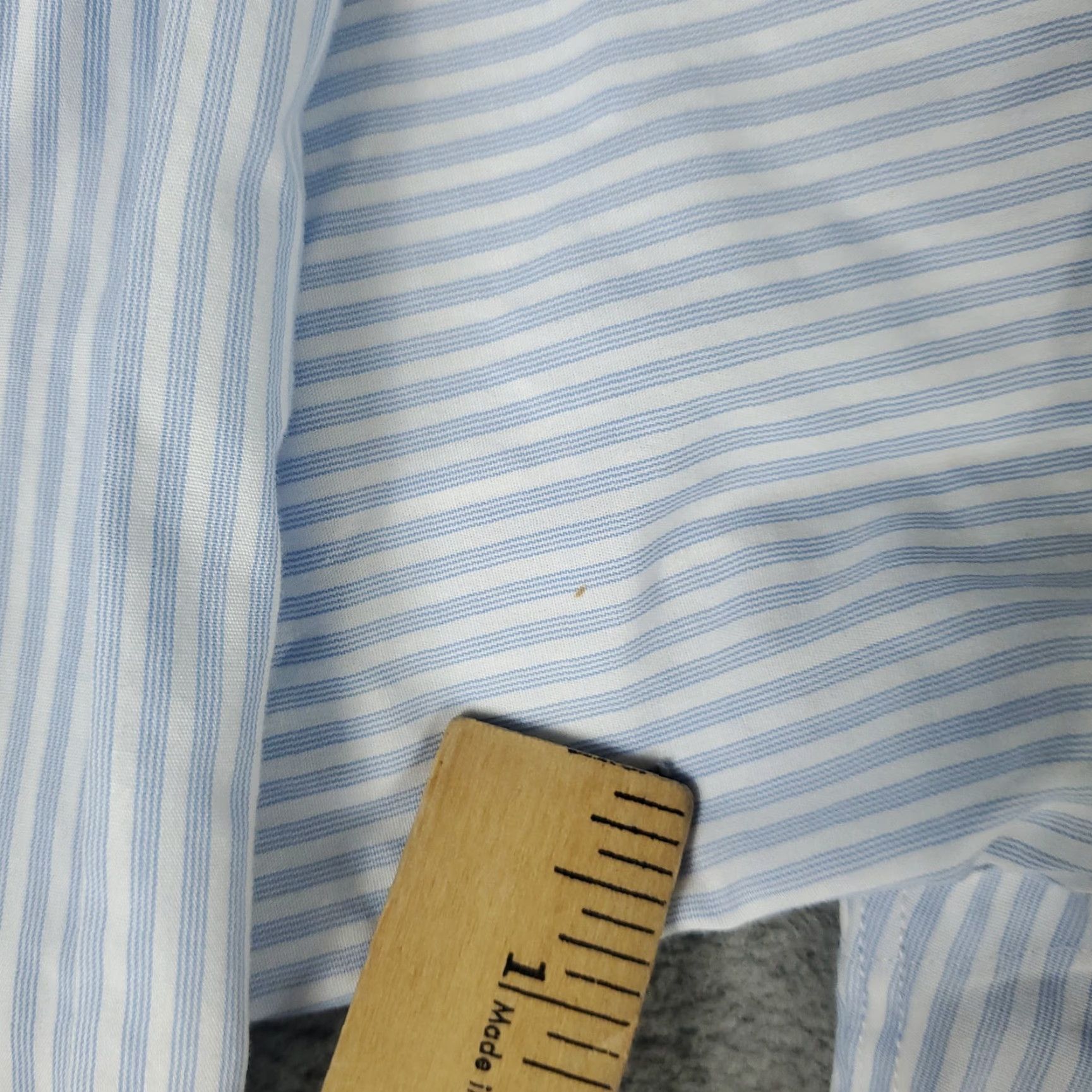 Brooks Brothers Brooks Brothers Shirt Mens 15.5 Blue Striped Regent Dress Button Up Long Sleeve Shirt Mens 15.5 Blue Striped Regent Dress Button Up Long Sleeve Size 42R - 4 Thumbnail