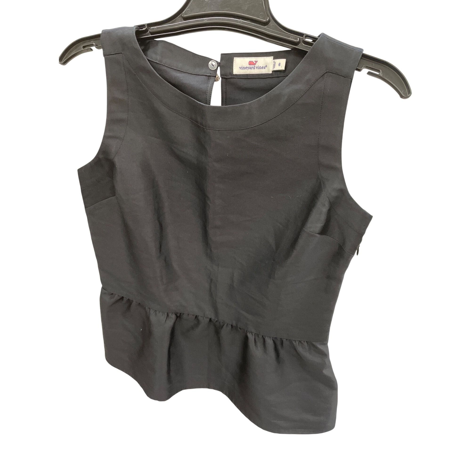 Vineyard Vines Vineyard Vines Womens black cotton silk Sleeveless Top Size Size M / US 6-8 / IT 42-44 - 12 Thumbnail