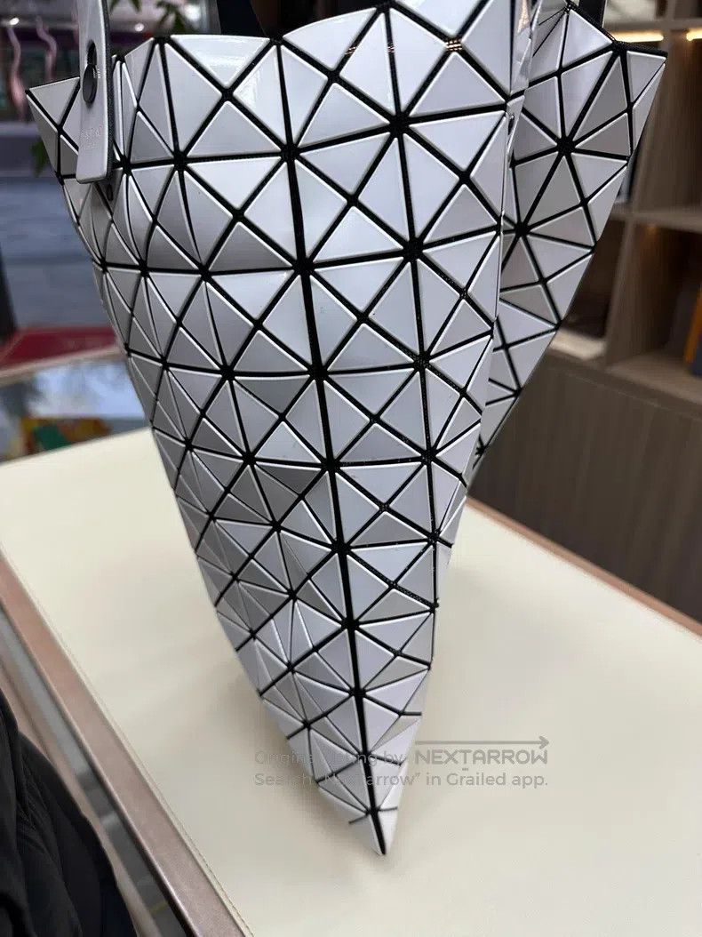 Issey Miyake Issey Miyake White Ten-grid Tote Bag Size ONE SIZE - 4 Thumbnail