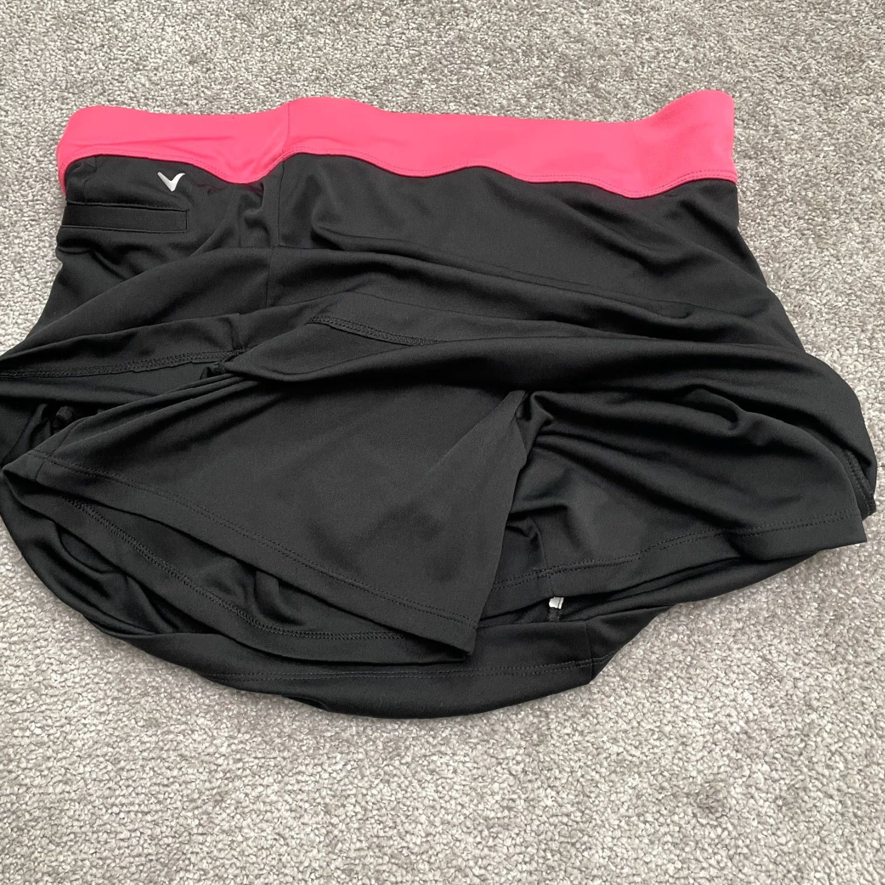 Callaway VINTAGE Callaway Skort Skirt Womens XL Black Pink Tennis Golf Stretch Pocket Size 40" / US 18 - 3 Thumbnail