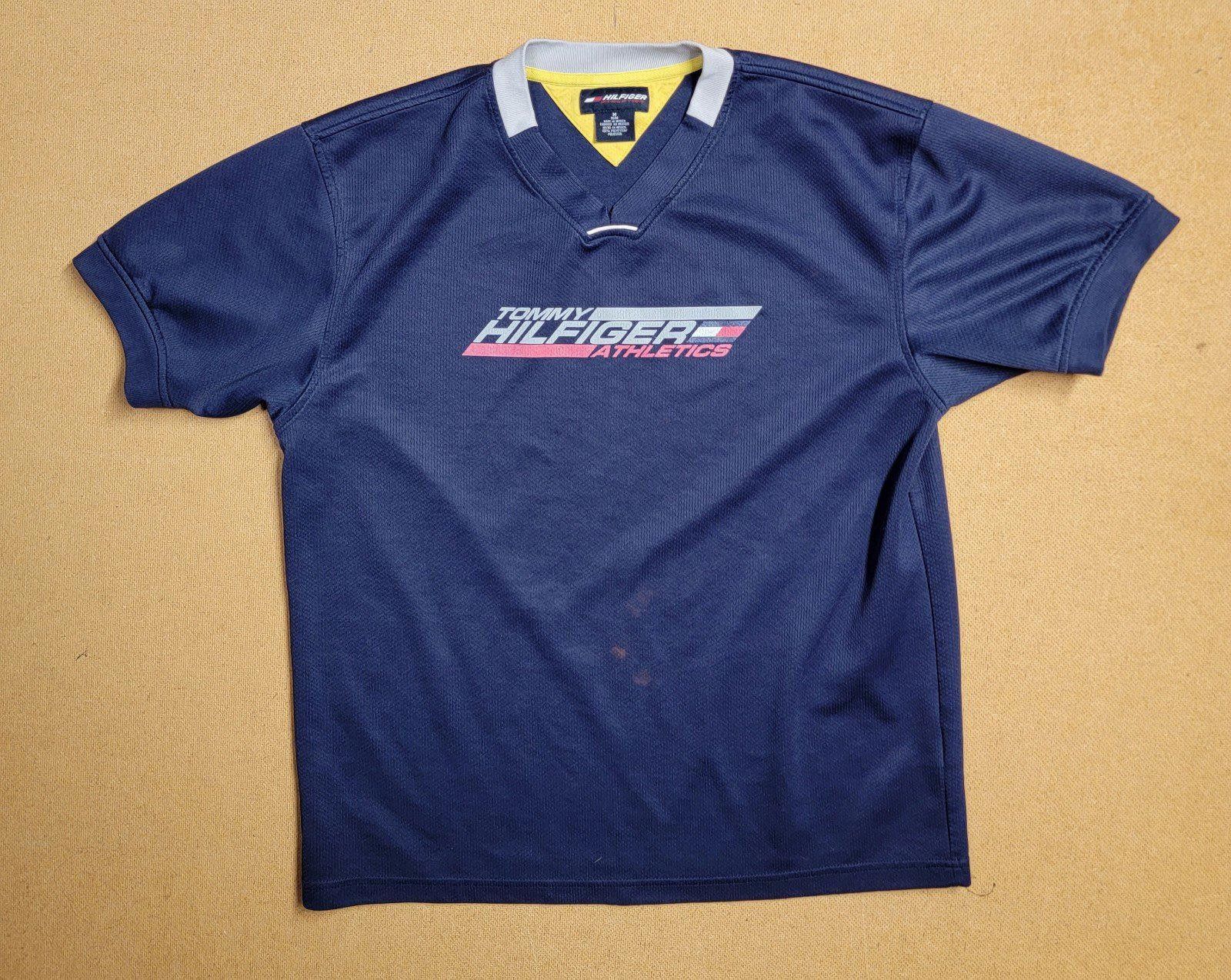 Tommy Hilfiger Vintage Tommy Hilfiger Athletics Shirt Retro 90s Spell Out M Size US M / EU 48-50 / 2 - 1 Thumbnail