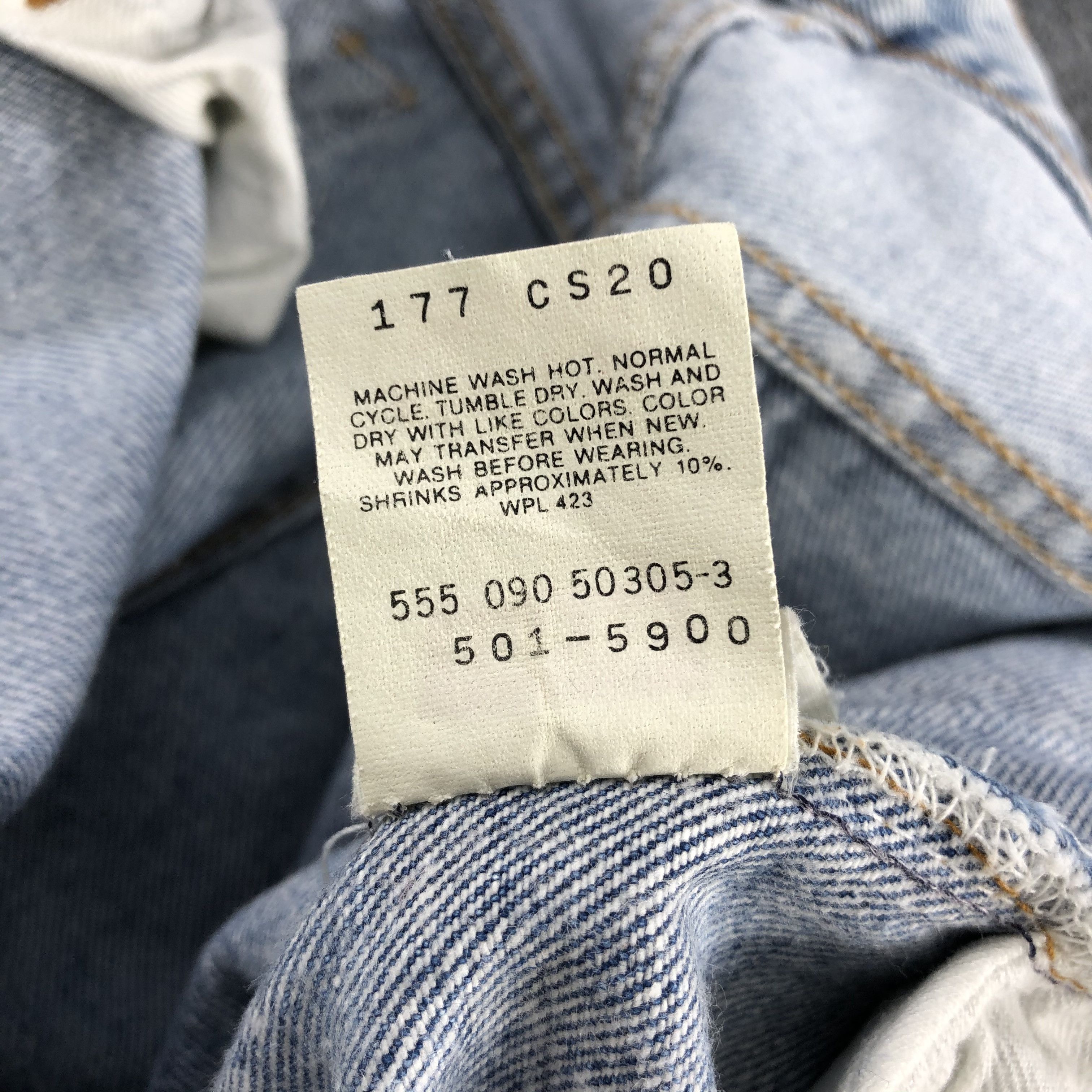 Levi's 90s Vintage Light Wash Levis 501 Jeans-J1909 Size US 28 / EU 44 - 14 Thumbnail