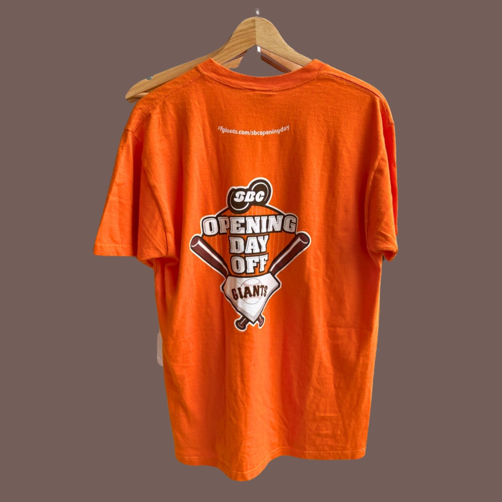 Fruit Of The Loom VTG Baseball Tee | SF Giants Orange Promo | 2000s MLB Size US L / EU 52-54 / 3 - 4 Thumbnail