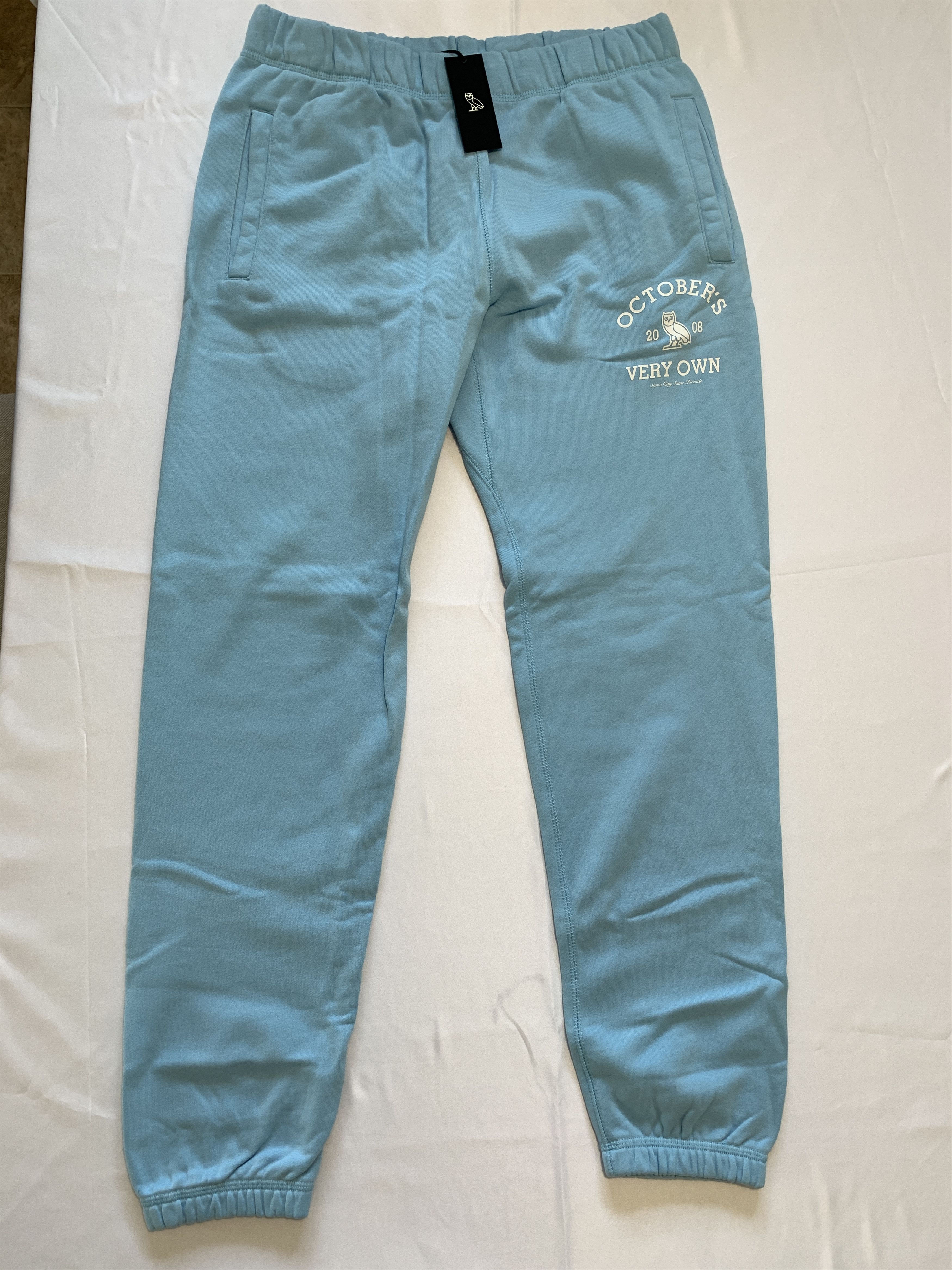 Drake *RARE* OVO Collegiate Sweat Pants Sweatpants Light Blue Size US M / EU 48-50 / 2 - 1 Thumbnail