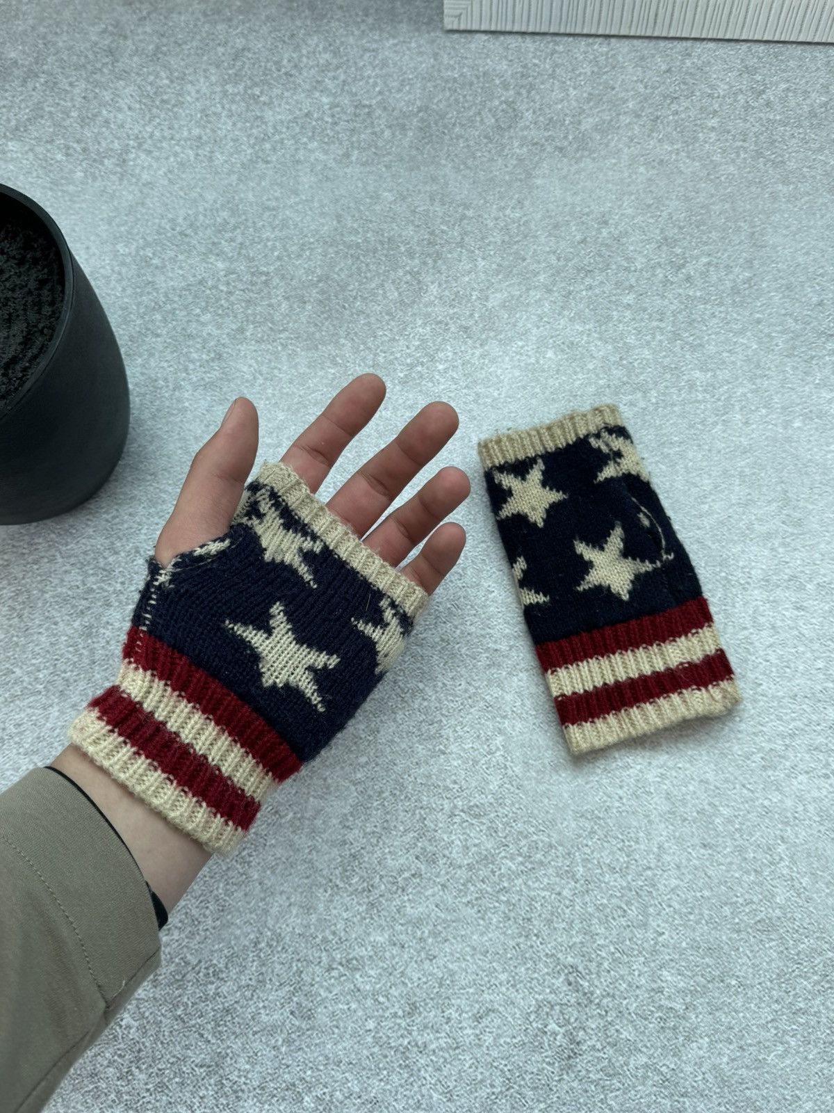 Polo Ralph Lauren Polo Ralph Lauren Rare American Flag USA Fingerless gloves Size ONE SIZE - 4 Thumbnail