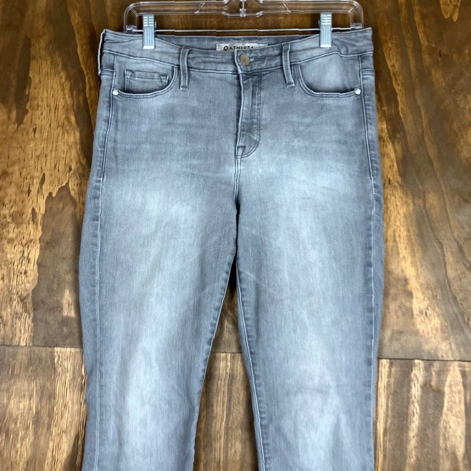 Athleta Athleta Womens Jeans Gray Denim Sculptek Mid Rise Slim Stretch 8 Size 30" / US 8 / IT 44 - 2 Thumbnail