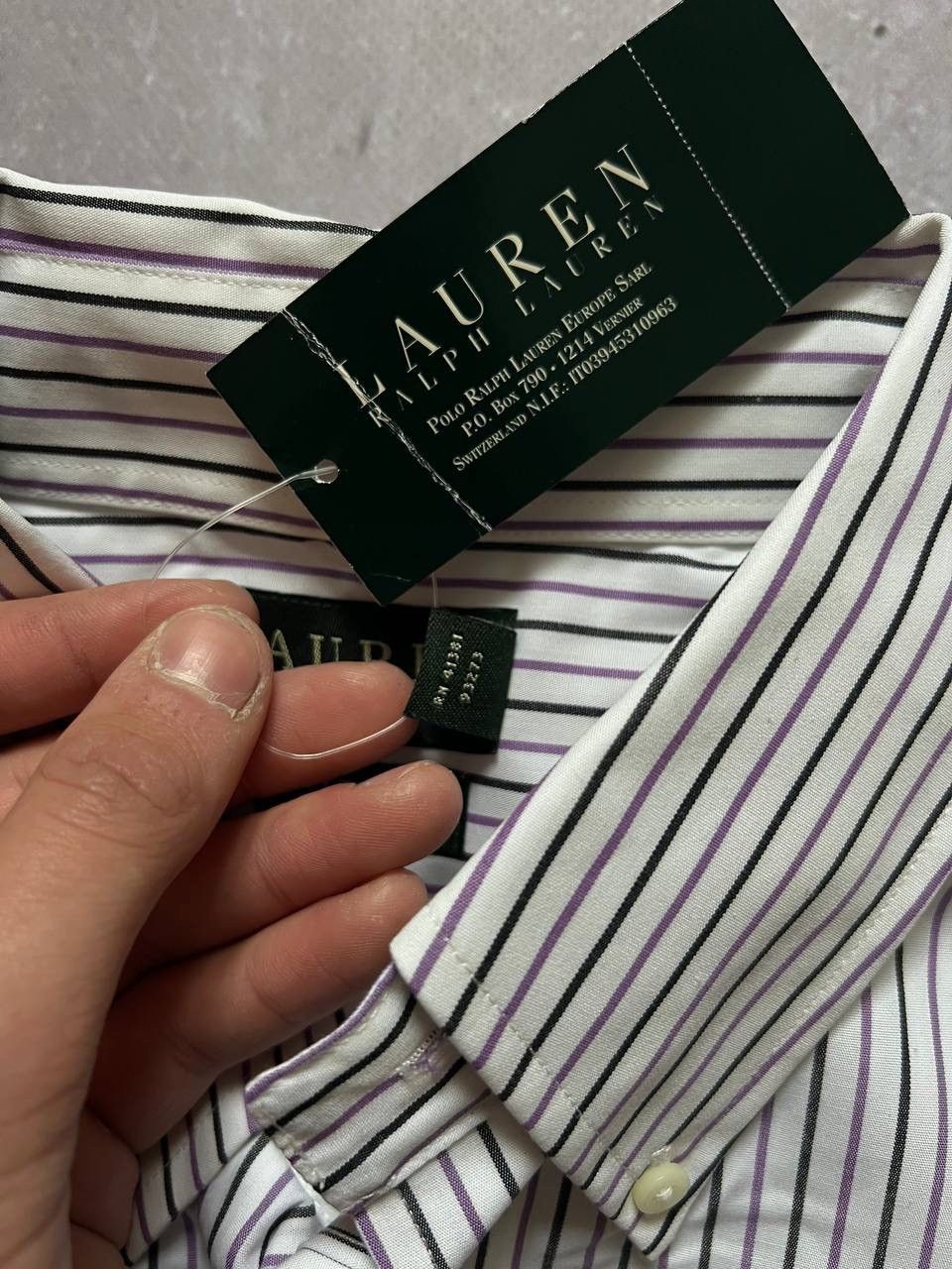 Polo Ralph Lauren Lauren Ralph Lauren men's button-down shirt, size 16 striped Size US L / EU 52-54 / 3 - 8 Thumbnail