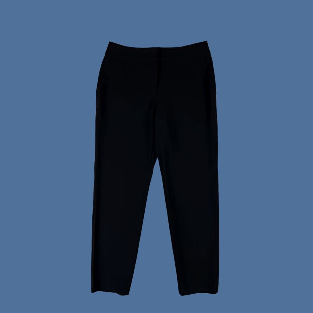 St. John St John Caviar Emma Black Straight Leg Pants Size 4 Size 27" / US 4 / IT 40 - 1 Thumbnail