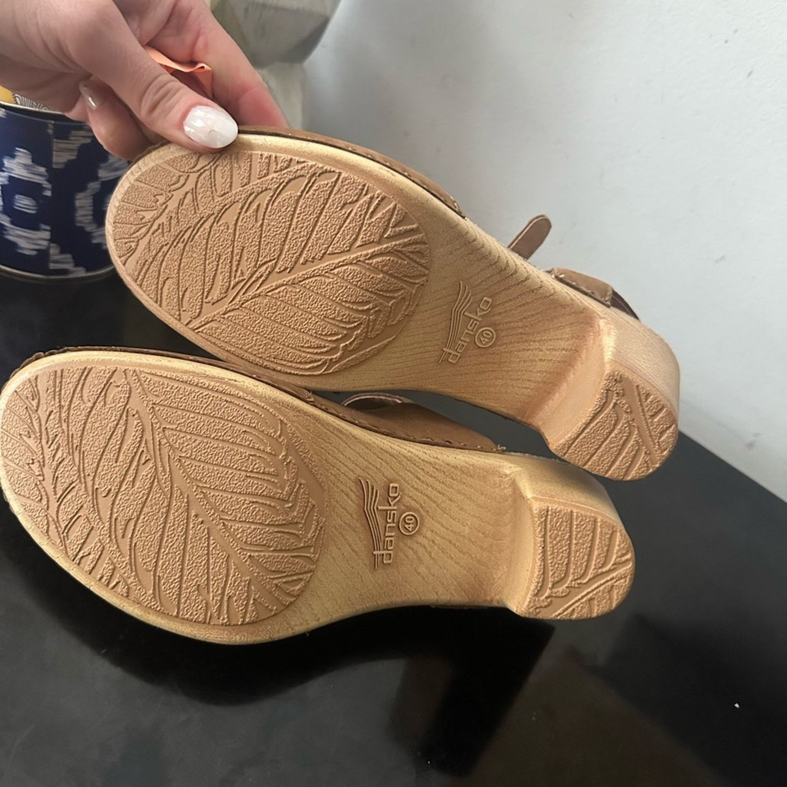 Dansko Dansko Taytum Tan Brown Women's Mary Jane Heels clogs 40 NWT Size US 9 / IT 39 - 4 Thumbnail