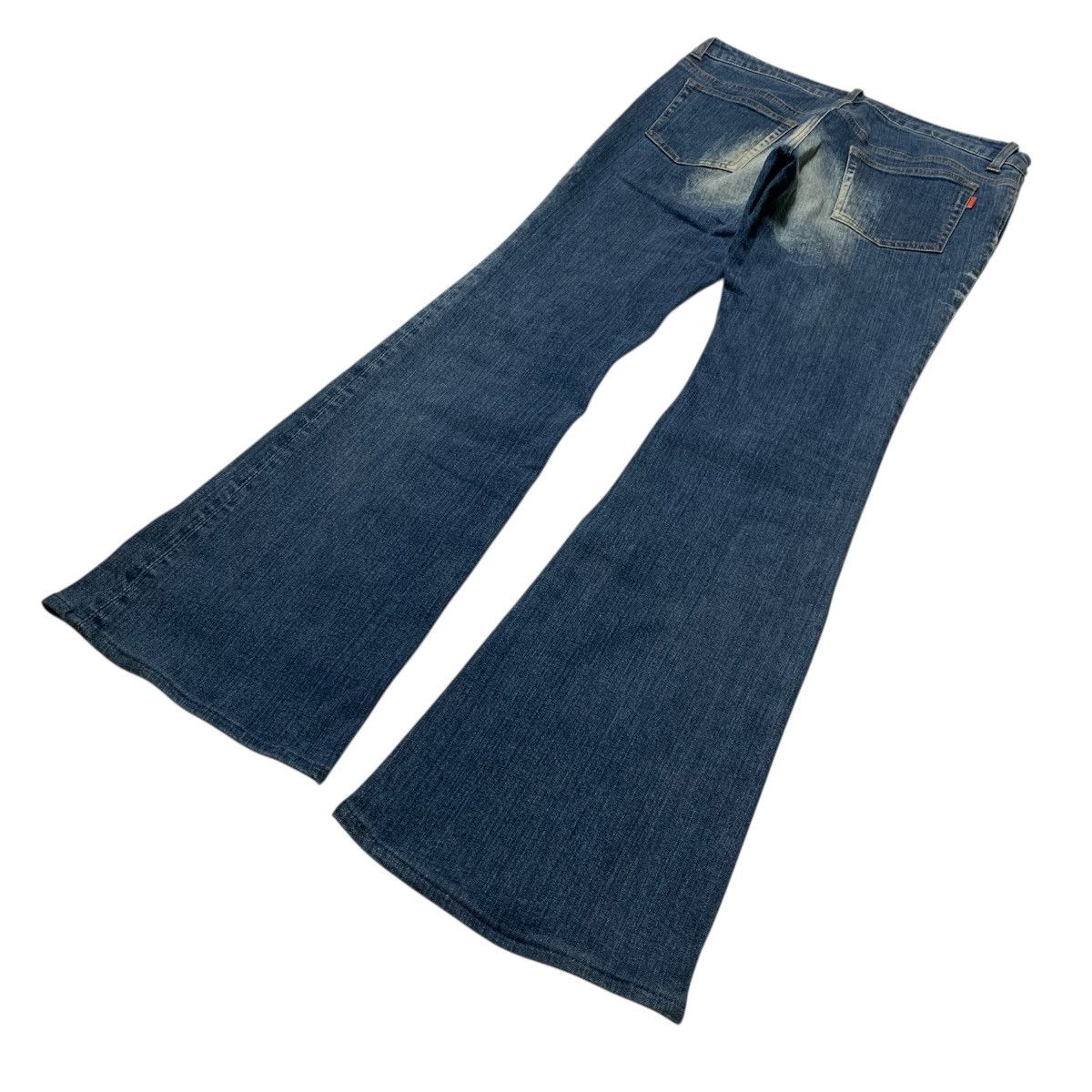 Japanese Brand × KMRii × Le Grande Bleu (L.G.B.) 🤩 Amazing Flared Oo-La-La Sasson Bootcut Faded Jeans Size US 29 - 9 Thumbnail
