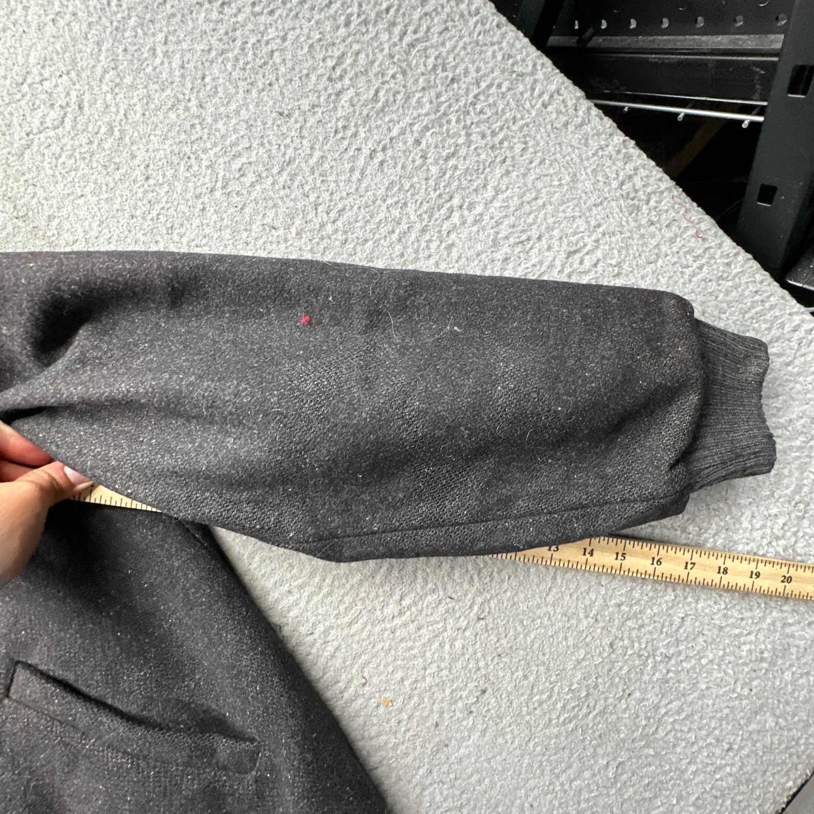 Other Vintage Dash Pure Wool Bomber Jacket Mens 44 Large Gray Size US L / EU 52-54 / 3 - 3 Thumbnail