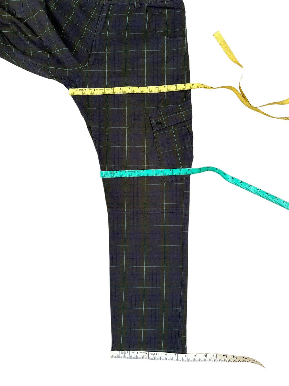 Designer Vintage MADPAGER Japan Plaid Pocket Cargo Trouser Pant Size US 32 / EU 48 - 4 Thumbnail