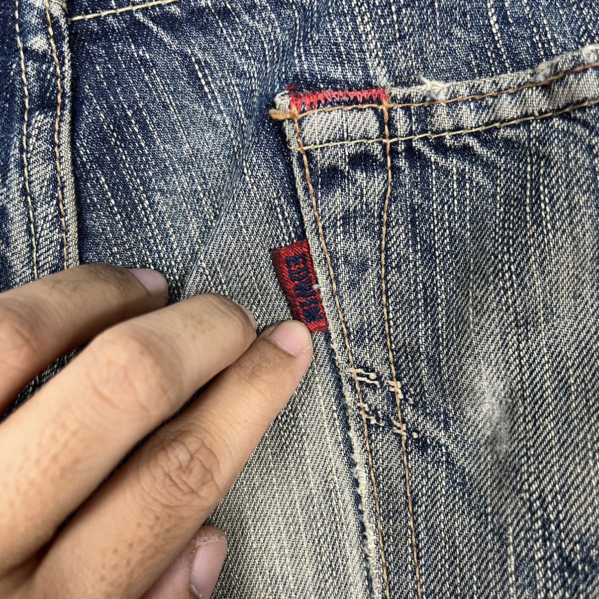 Edwin Vintage Edwin Distressed Denim Jeans Size US 34 / EU 50 - 17 Thumbnail