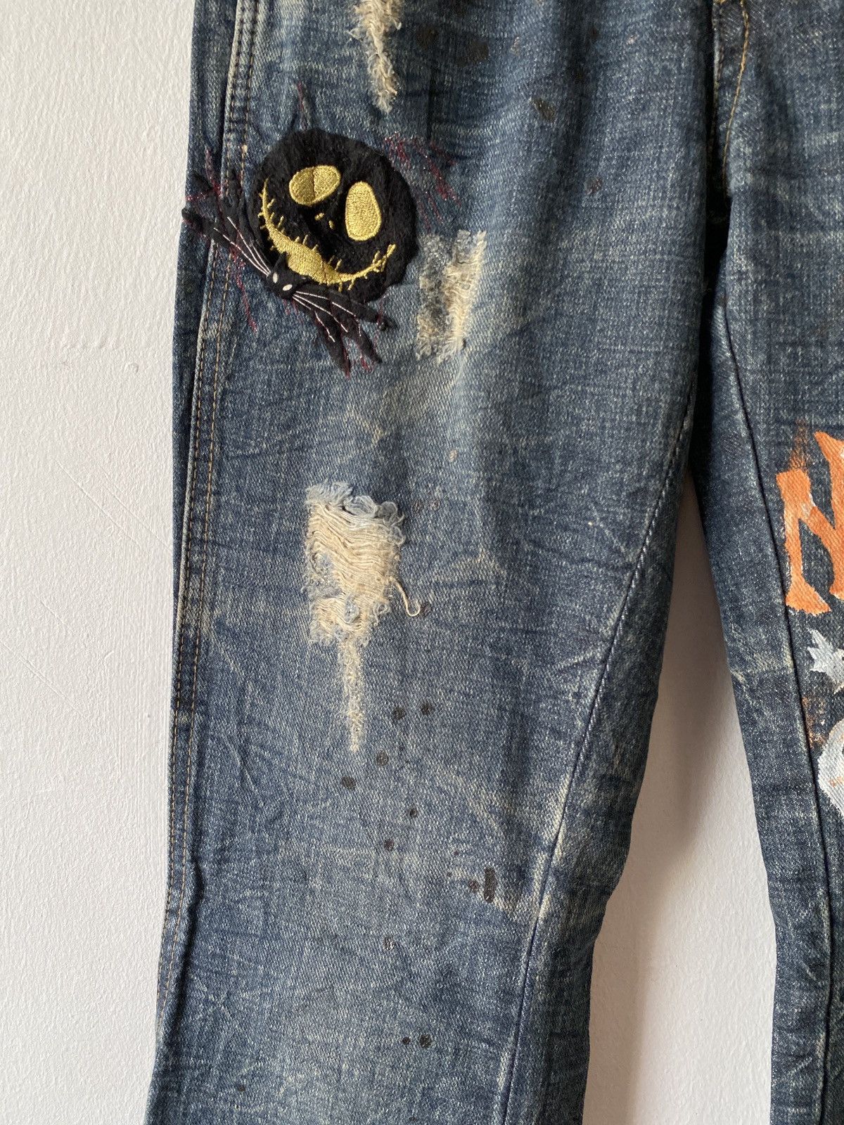 Japanese Brand Japanese Brand Back Rush Flare Distressed Denim Size US 29 - 6 Thumbnail