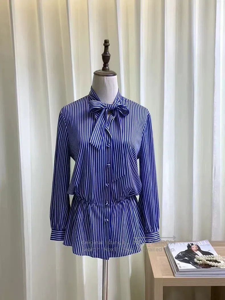 Balenciaga Balenciaga Color Block Striped Long Sleeve Shirt Size XS / US 0-2 / IT 36-38 - 9 Thumbnail