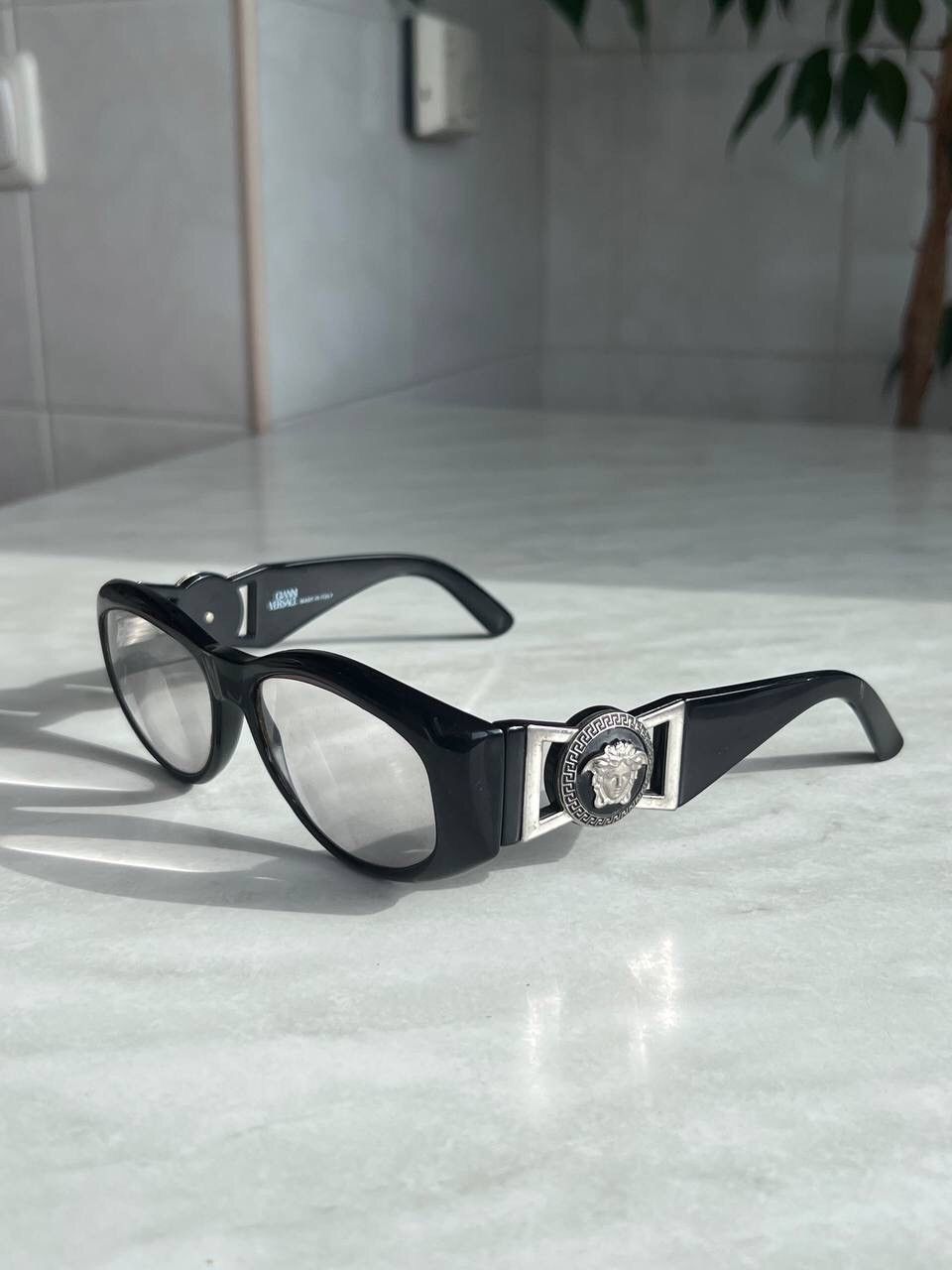 image of Gianni Versace Medusa Black Eyeglasses Vintage Mod.424/s, Men's