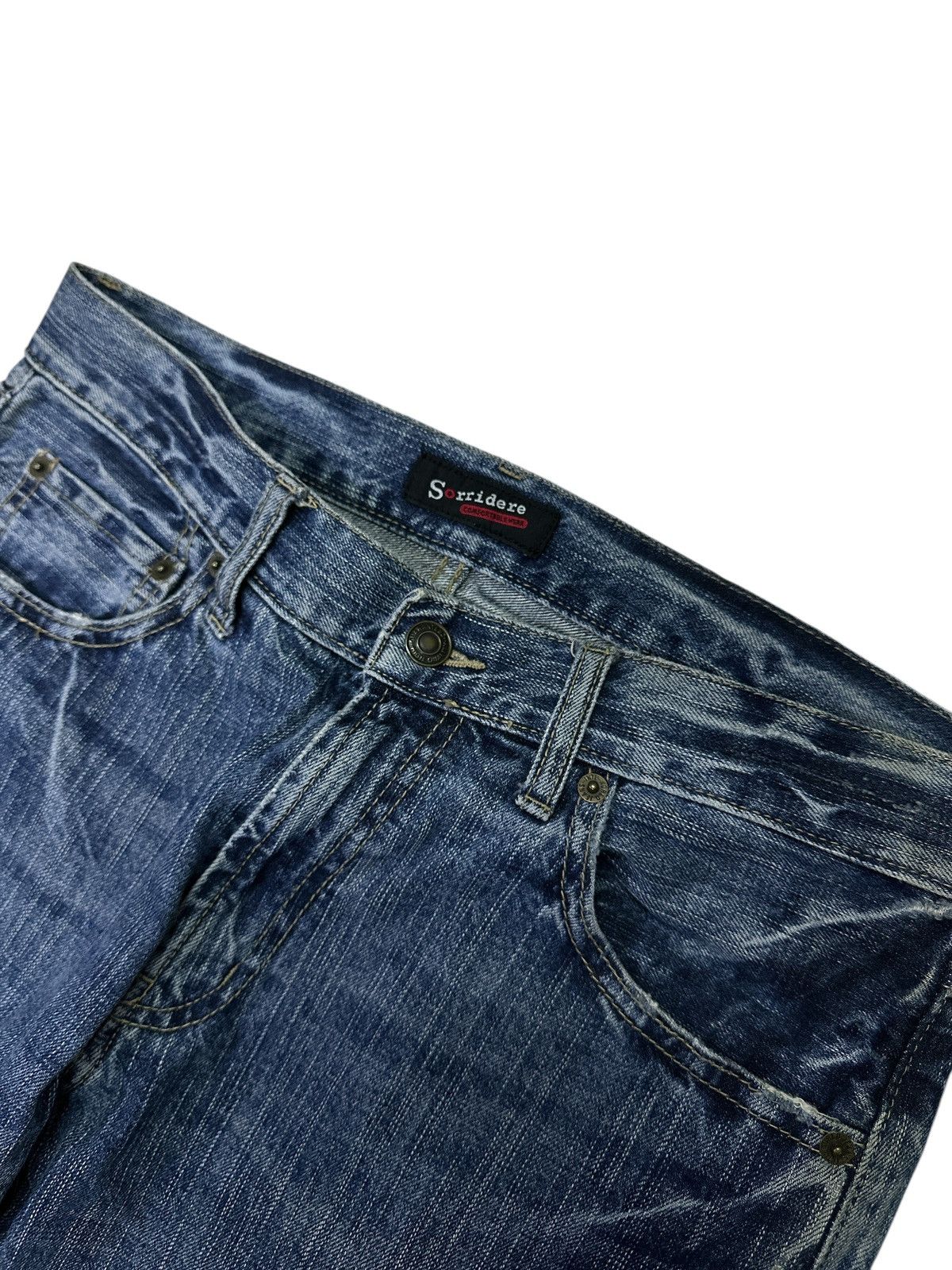 If Six Was Nine Distress Denim Style Sorridere Crazy Design 💥 Size US 32 / EU 48 - 3 Thumbnail