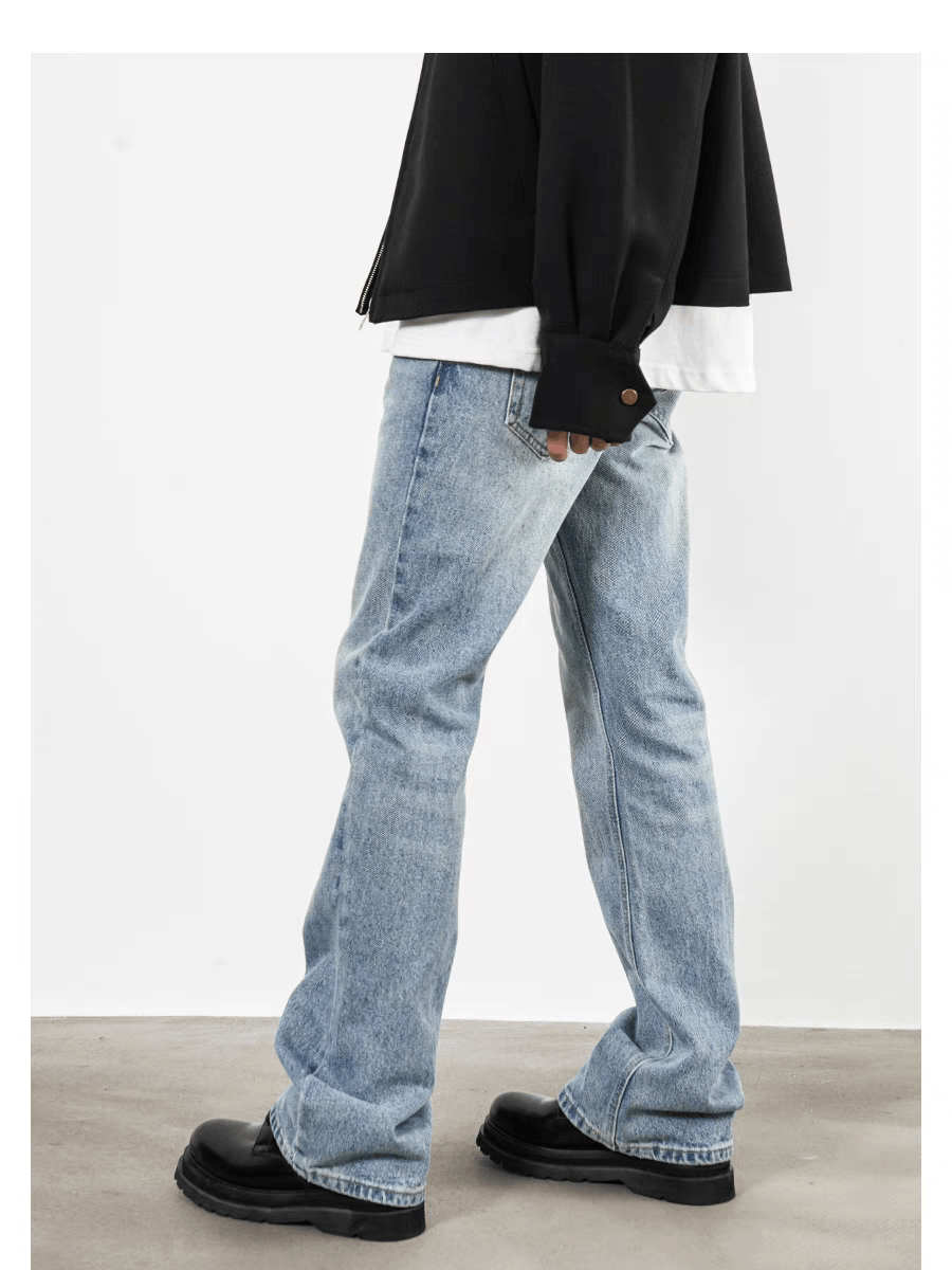 Designer × Jean × Vintage unisex washed faded cleanfit yuppie bootcut jeans Size US 34 / EU 50 - 7 Thumbnail