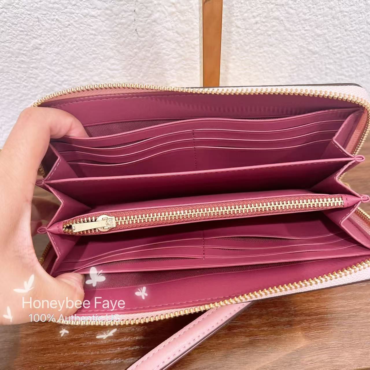 Coach Long Zip Around Wallet In Signature Canvas CW778 Size ONE SIZE - 4 Thumbnail