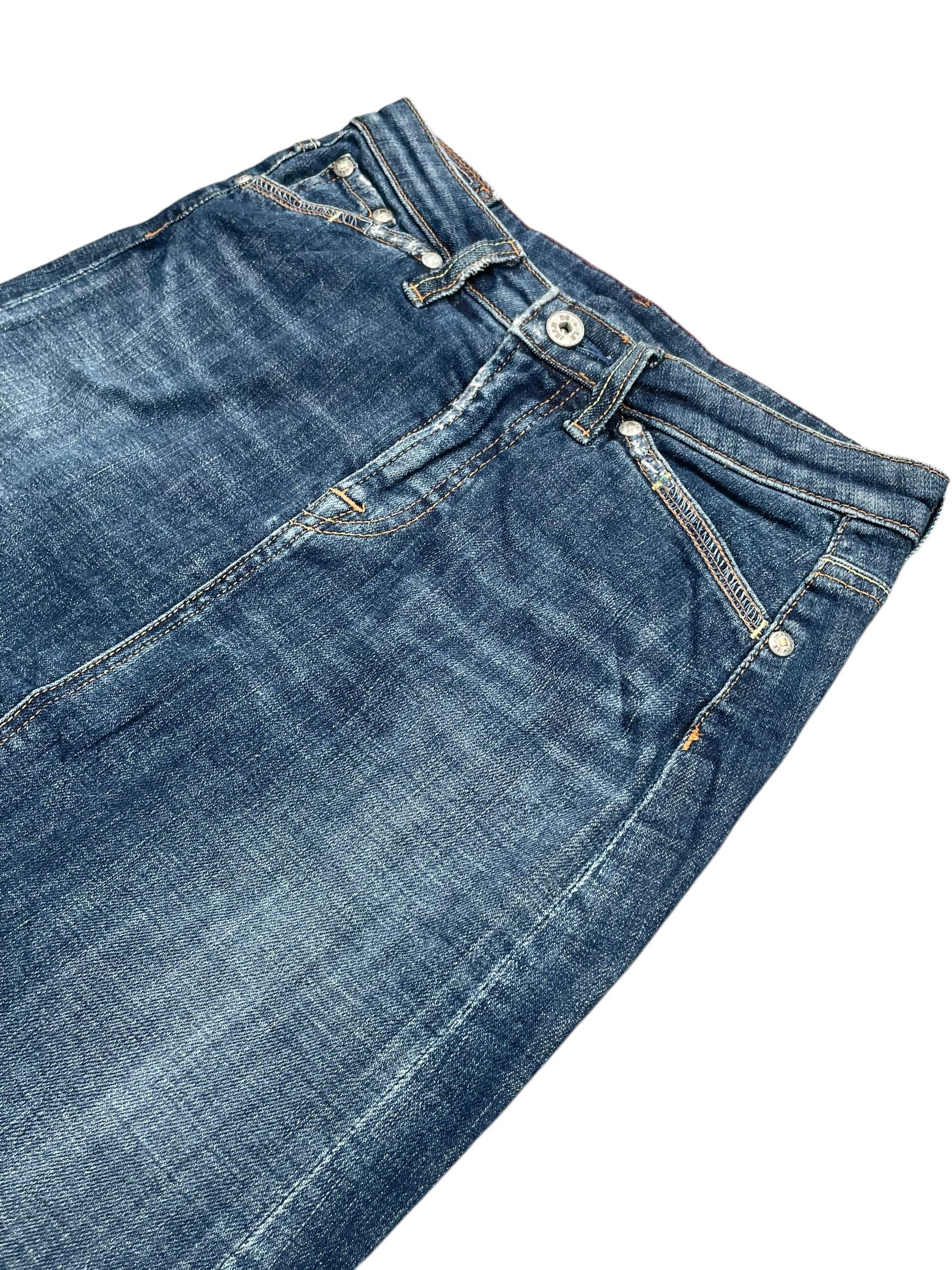 Marithe + Francois Girbaud Vintage Marithe Francois Girbaud Le Jean Denim Skirt Size 26" / US 2 / IT 38 - 2 Thumbnail