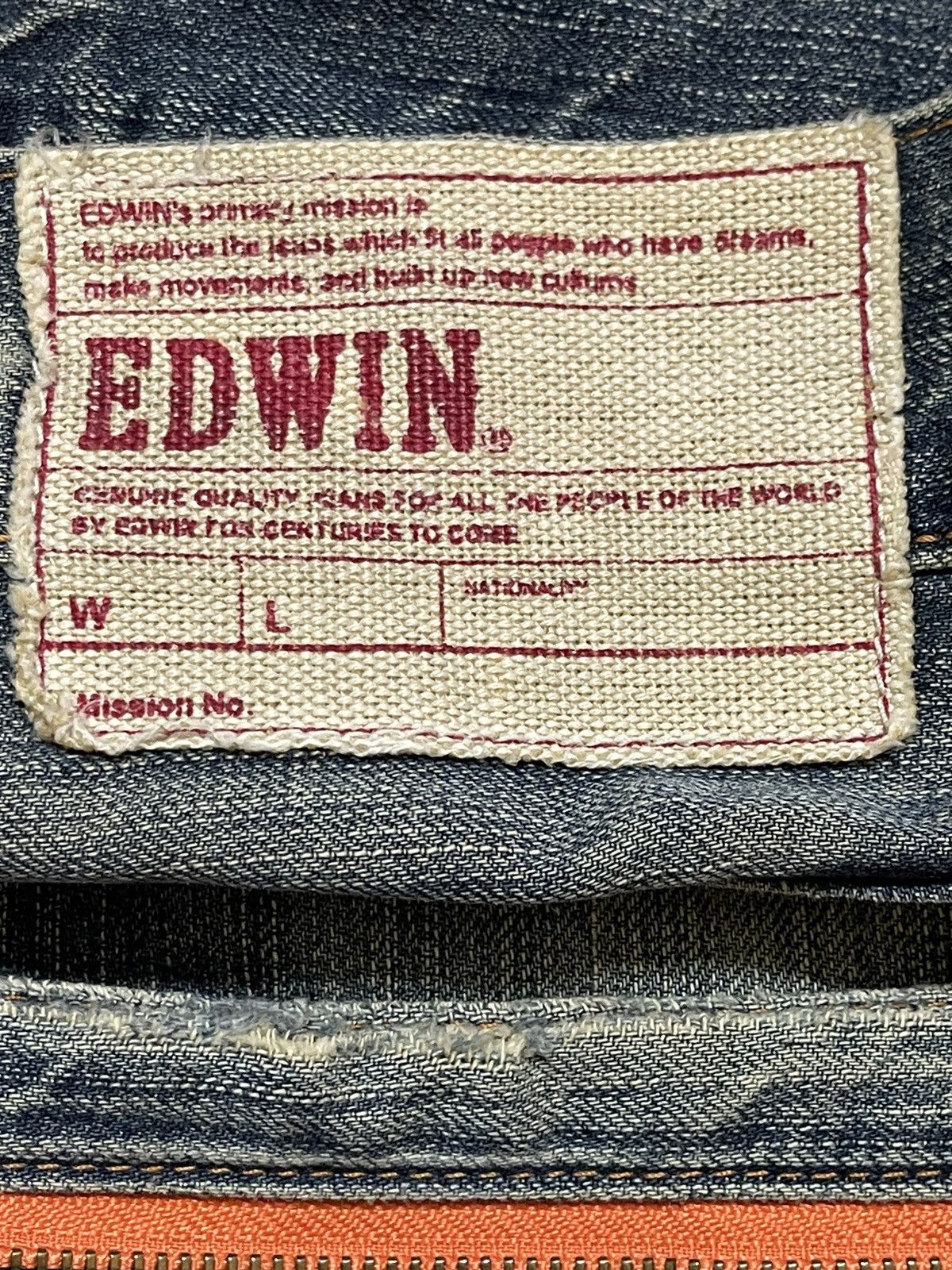 Edwin Vintage Edwin Faded Wash Style Distressed Baggy Jeans Size US 36 / EU 52 - 9 Thumbnail