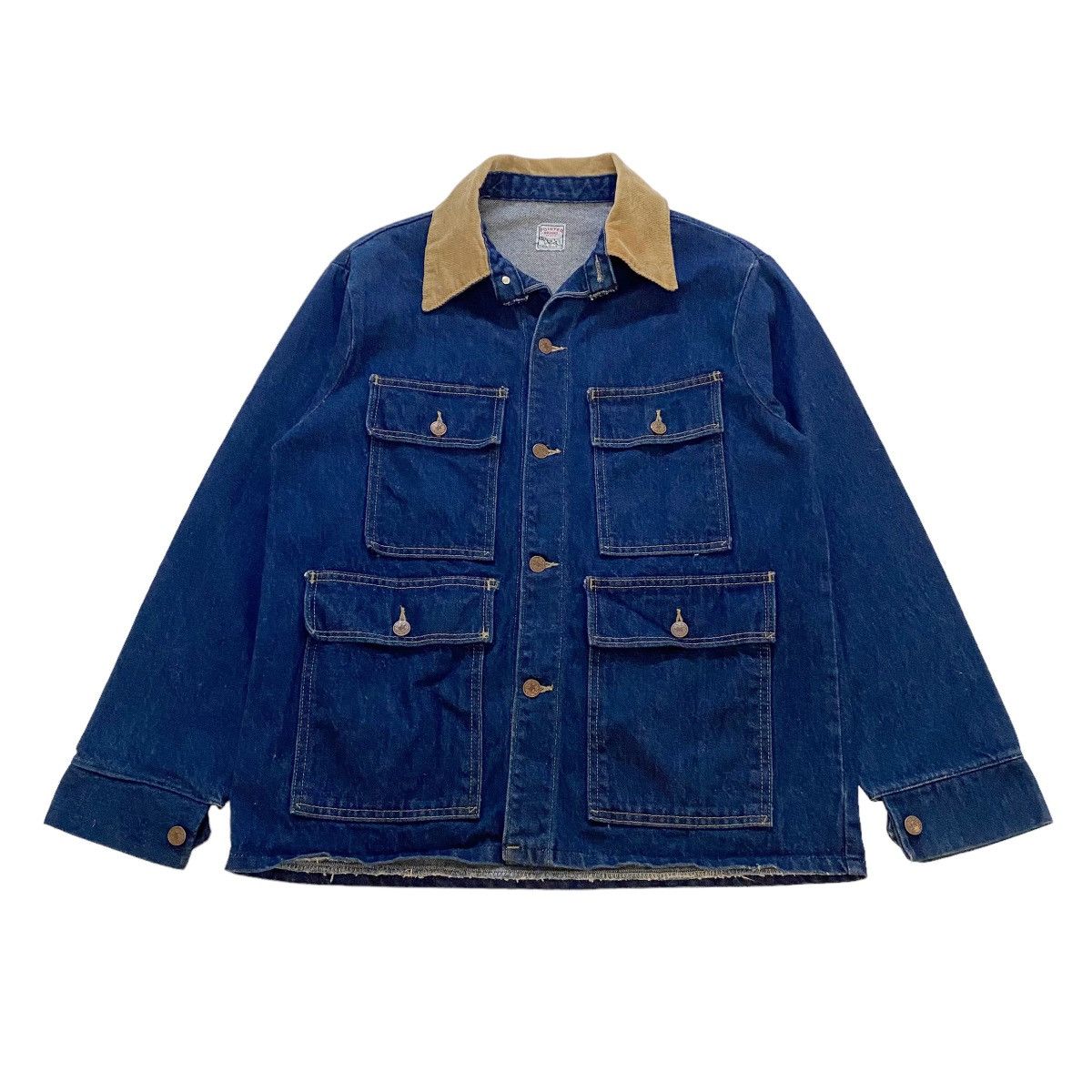 image of Pointer Classic Design Four Pocket Denim Jacket in Blue Denim, Men's (Size Medium)