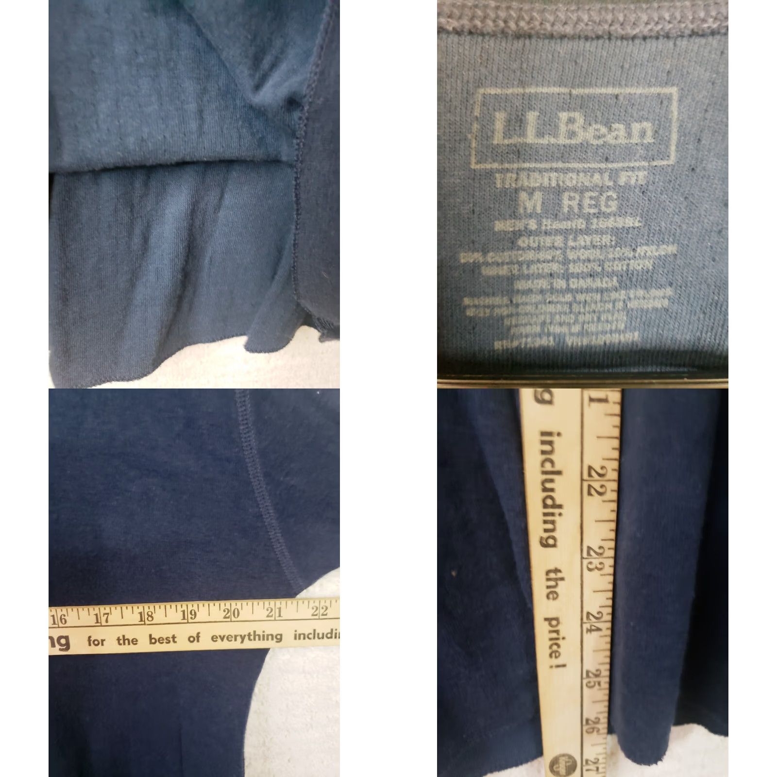 Vintage L.L. Bean T-Shirt Men's M Reg. Blue Long Sleeve Henley Traditional Fit Shirt Mens Blue Logo Outdoor Sports Casual Modern Mountain 2010s Size US M / EU 48-50 / 2 - 8 Thumbnail
