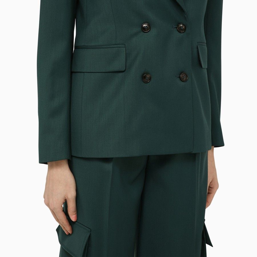 Amiri o1d2blof0724 Double-breasted Wool Jacket in Forest Green Size XS / US 0-2 / IT 36-38 - 4 Thumbnail