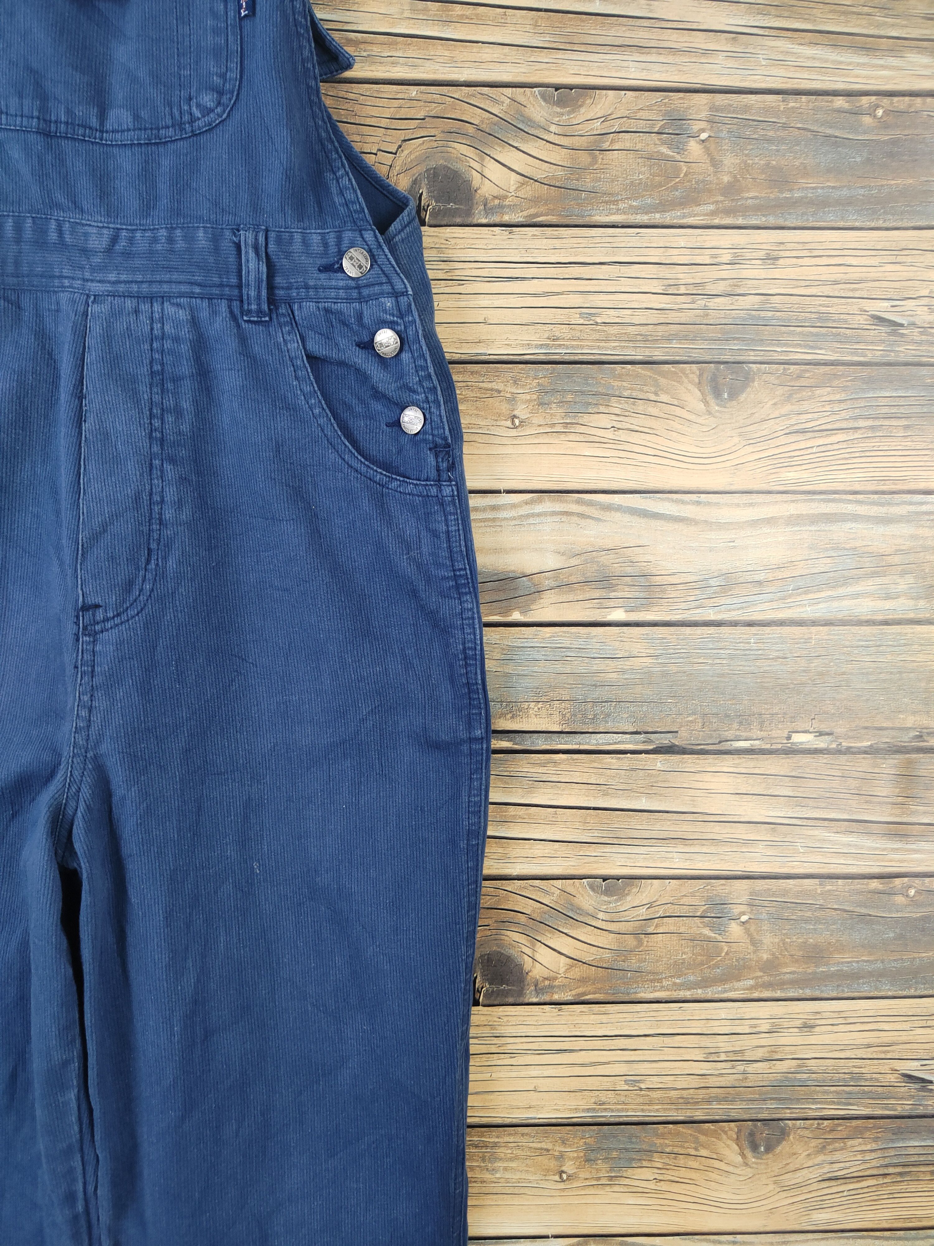 Japanese Brand × Vintage Vintage Streetwear by Inter Long Blue Denim Jumpsuits Size 28" / US 6 / IT 42 - 9 Thumbnail