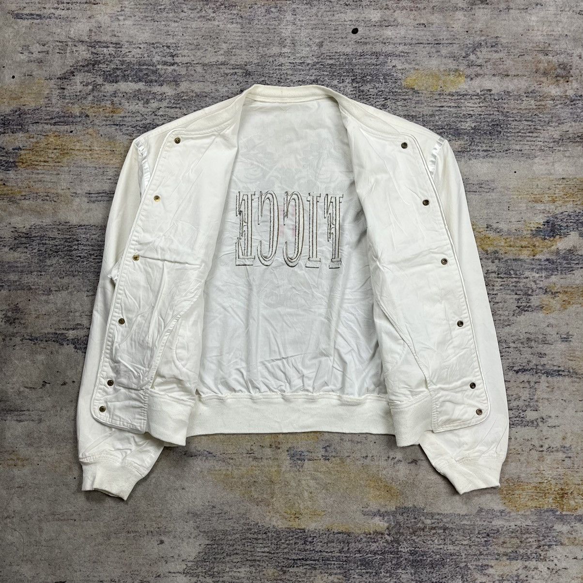 Yoshiyuki Konishi Vintage 90s Ficce yoshiyuki konishi embroidery bomber jacket Size US M / EU 48-50 / 2 - 10 Thumbnail