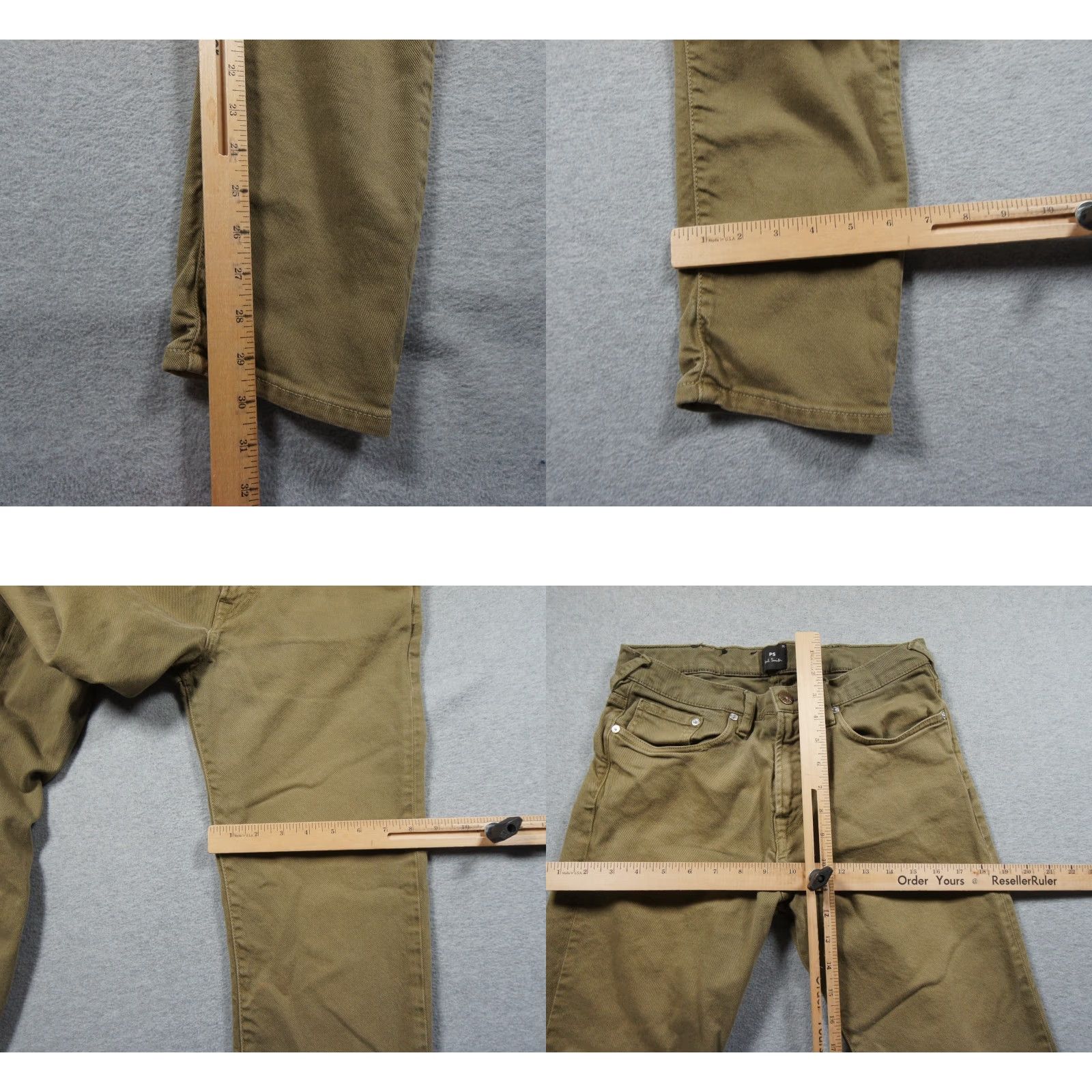 Paul Smith Paul Smith Pants Mens 30 Green Jeans Stretch Tapered Fit Adult Casual Size US 33 - 9 Thumbnail