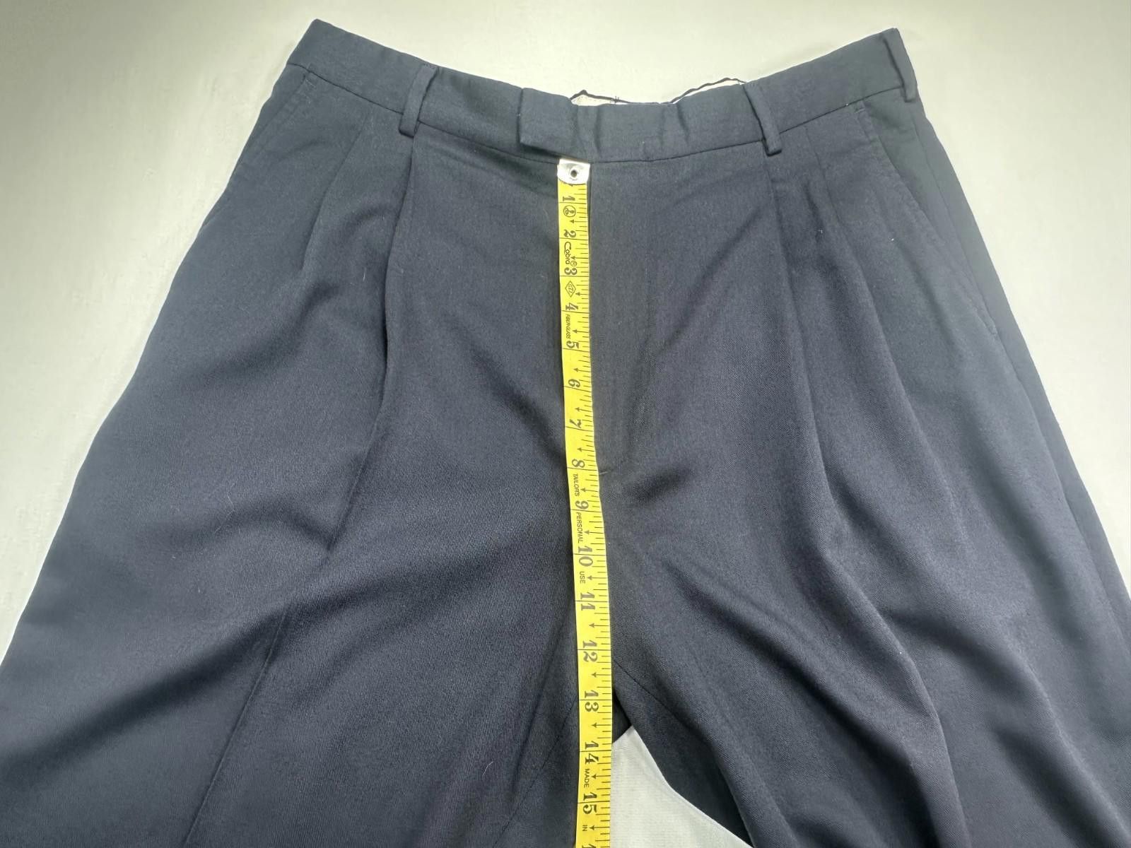 Lauren Ralph Lauren Ralph Lauren Chaps Pleated Front Dress Pants Blue Mens 34/30 Size US 34 / EU 50 - 4 Thumbnail