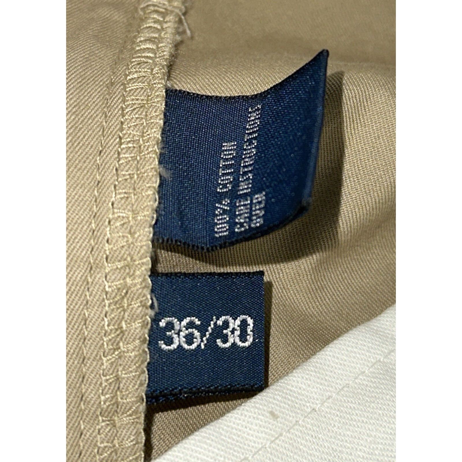 Polo Ralph Lauren Polo Ralph Lauren Mens Pants Casual Beige Cotton Zip Fly 36x30 Regular Front Flat 30in Mens Size US M / EU 48-50 / 2 - 6 Thumbnail