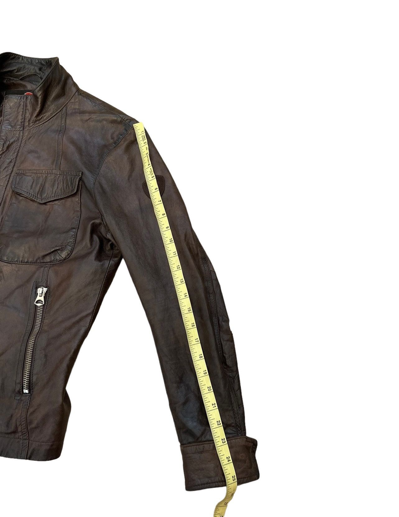 Lamborghini Vintage Tonino Lamborghini Patina Dark Brown Leather Jacket Size US M / EU 48-50 / 2 - 4 Thumbnail