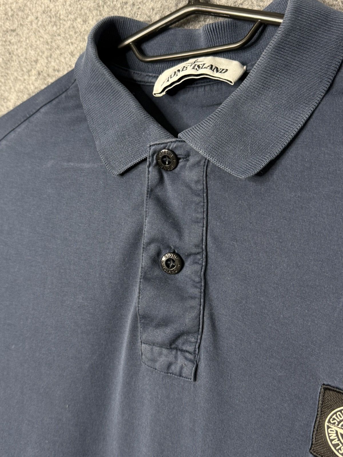 Stone Island Stone Island Navy Blue Small Logo Polo tshirt size M Size US M / EU 48-50 / 2 - 6 Thumbnail