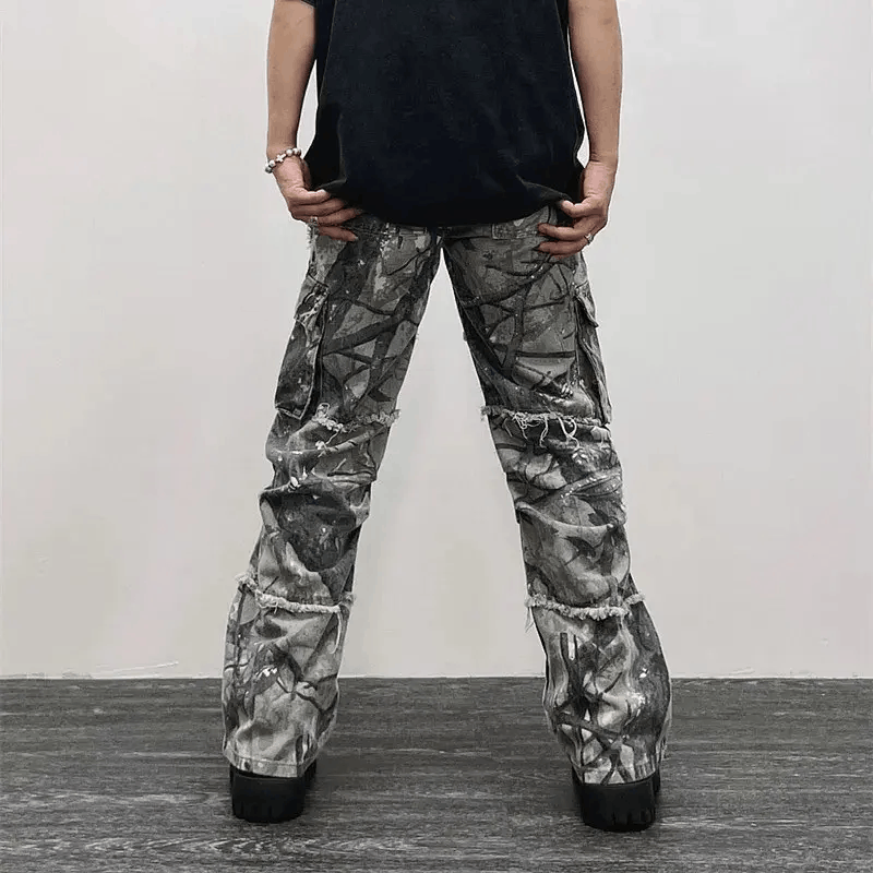 Japanese Brand × Vintage Camouflage Y2K Fashion Baggy Jeans Cargo Pants Size US 28 / EU 44 - 2 Thumbnail